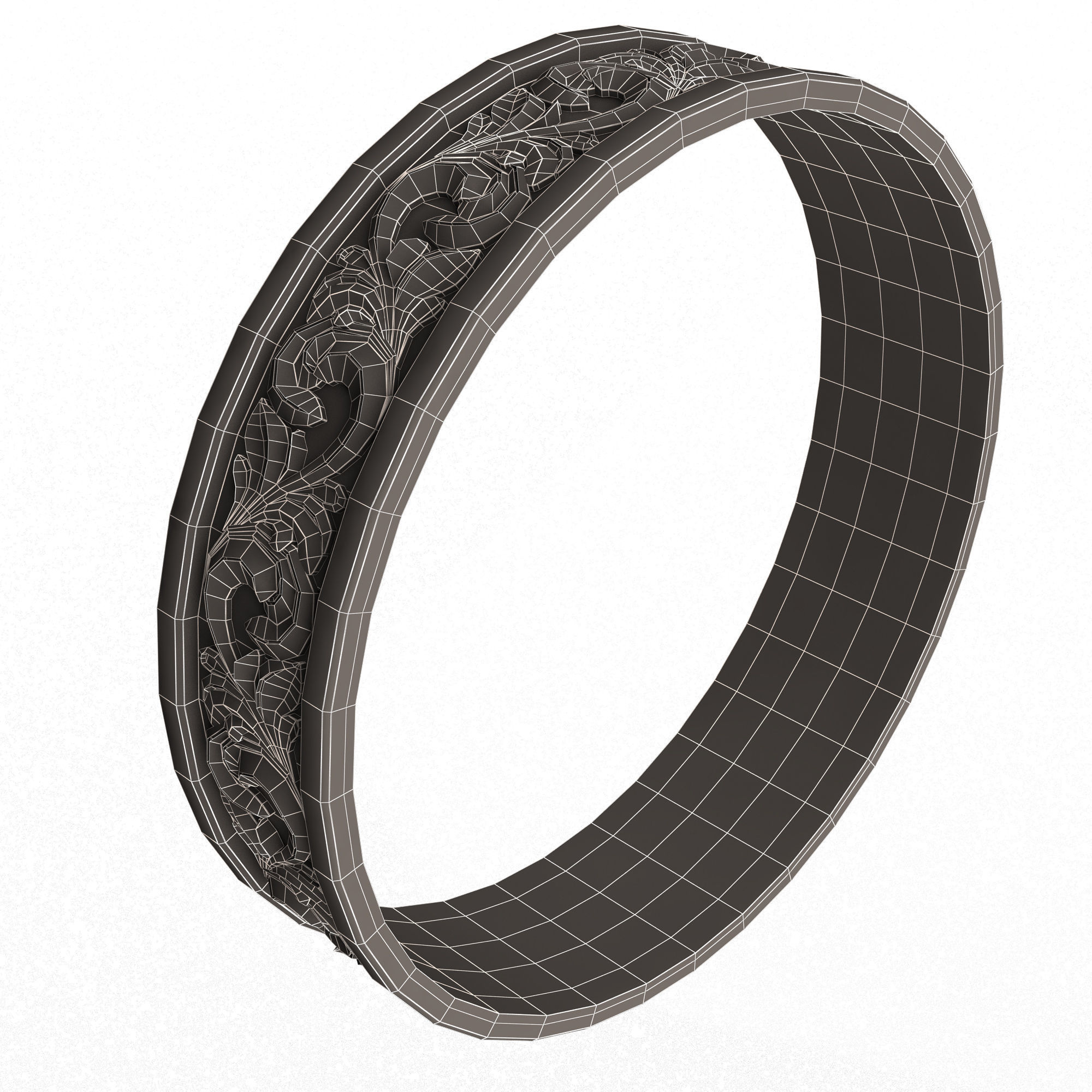 Jewellery Rings and Necklace Collection Low-poly 3D model_96