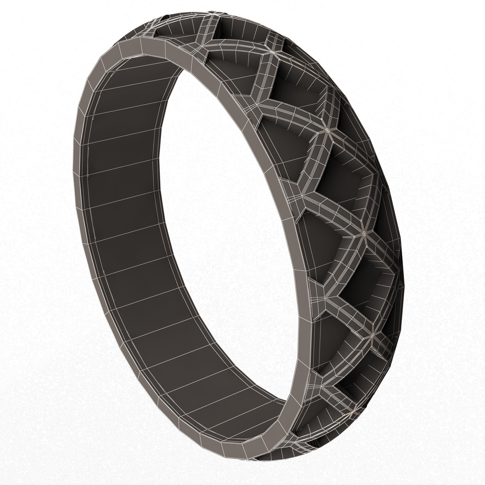 Jewellery Rings and Necklace Collection Low-poly 3D model_91