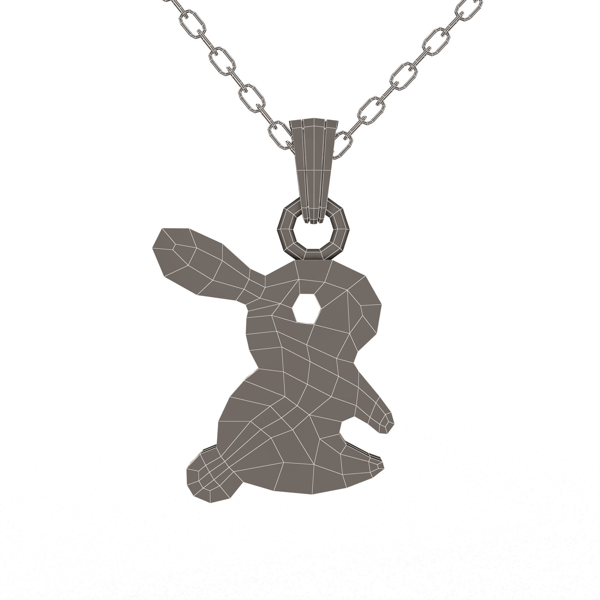 Jewellery Rings and Necklace Collection Low-poly 3D model_90