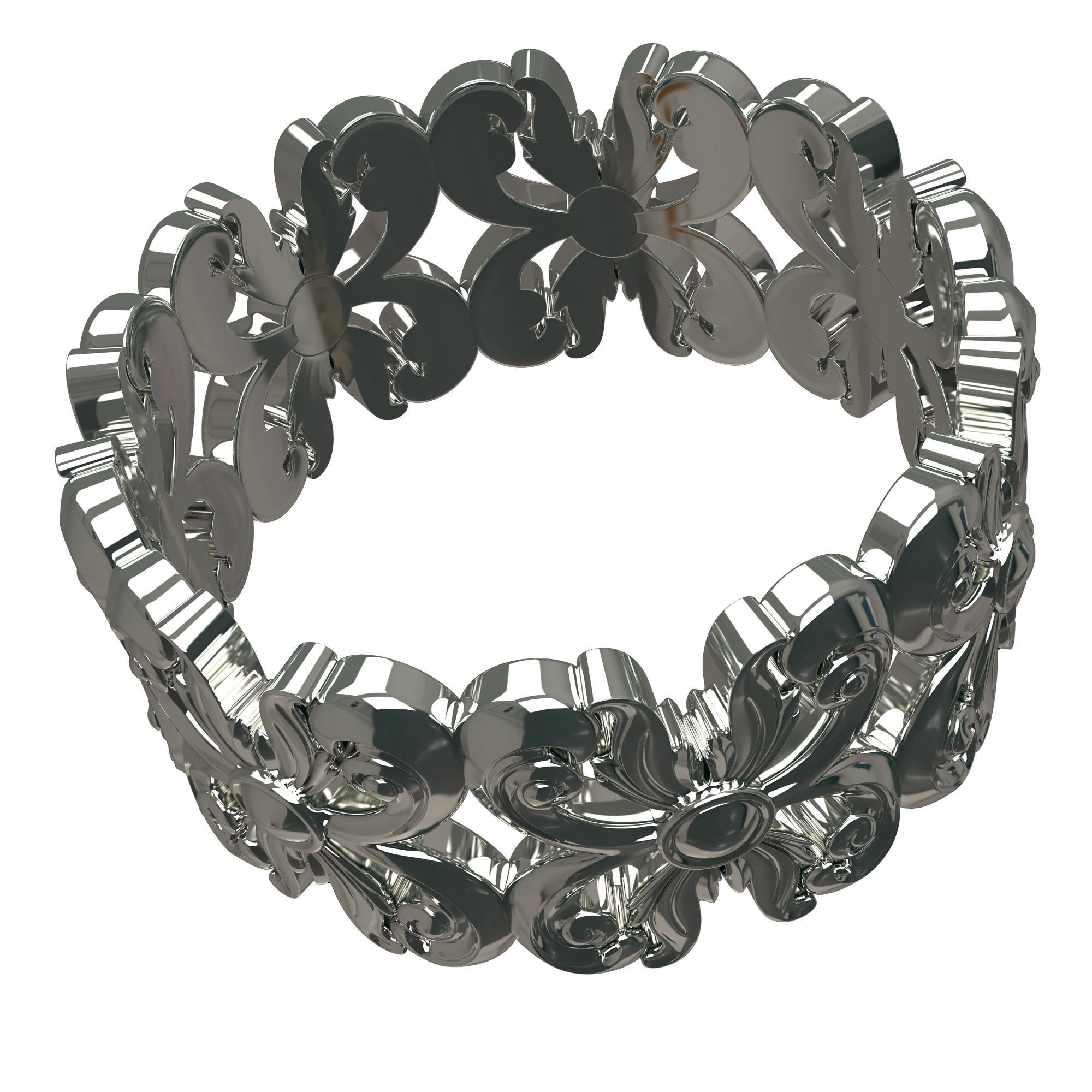 Jewellery Rings and Necklace Collection Low-poly 3D model_27