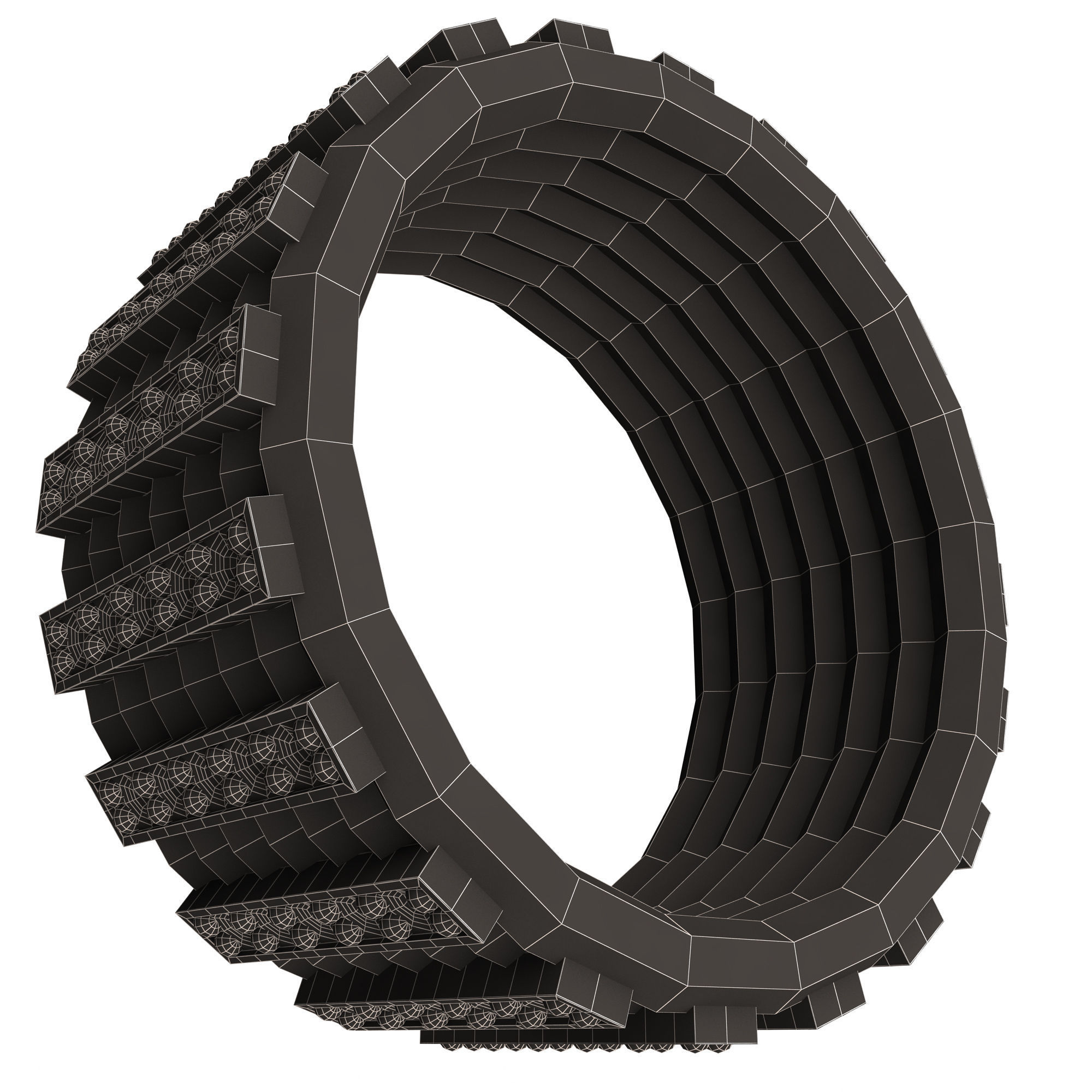 Jewellery Rings and Necklace Collection Low-poly 3D model_87