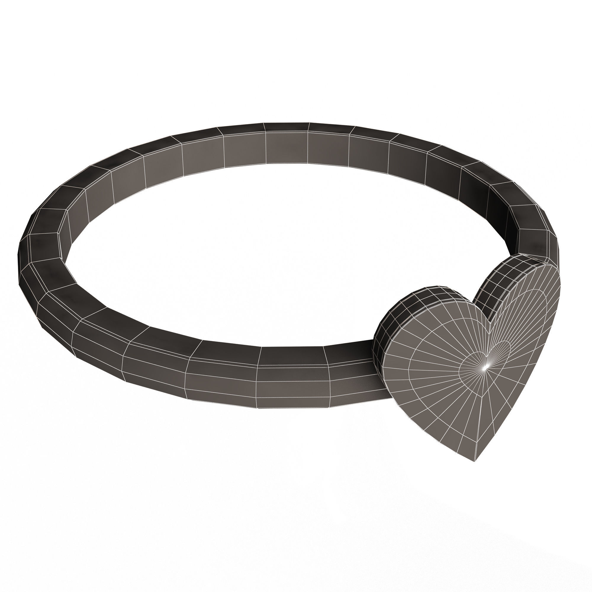 Jewellery Rings and Necklace Collection Low-poly 3D model_77