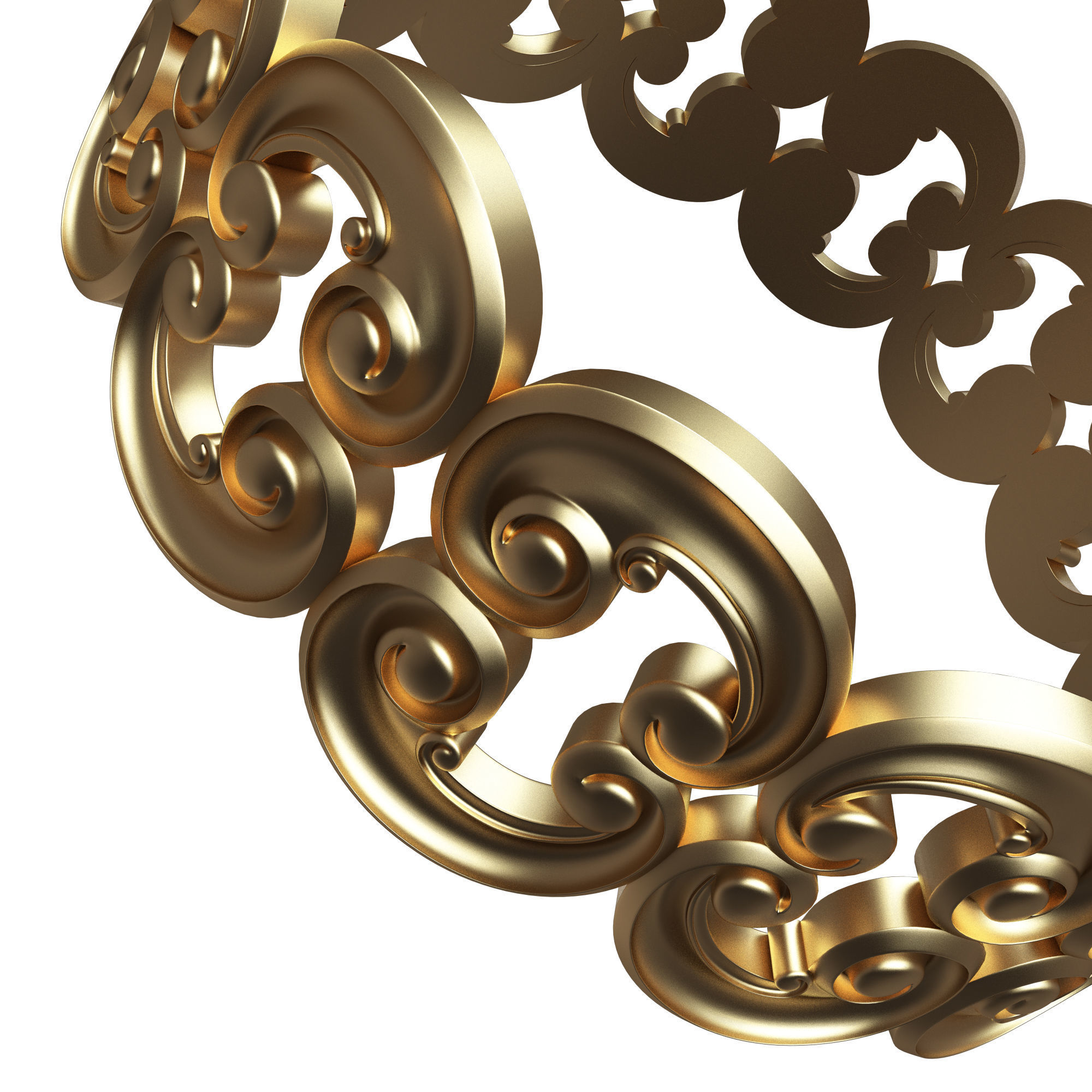 Jewellery Rings and Necklace Collection Low-poly 3D model_30