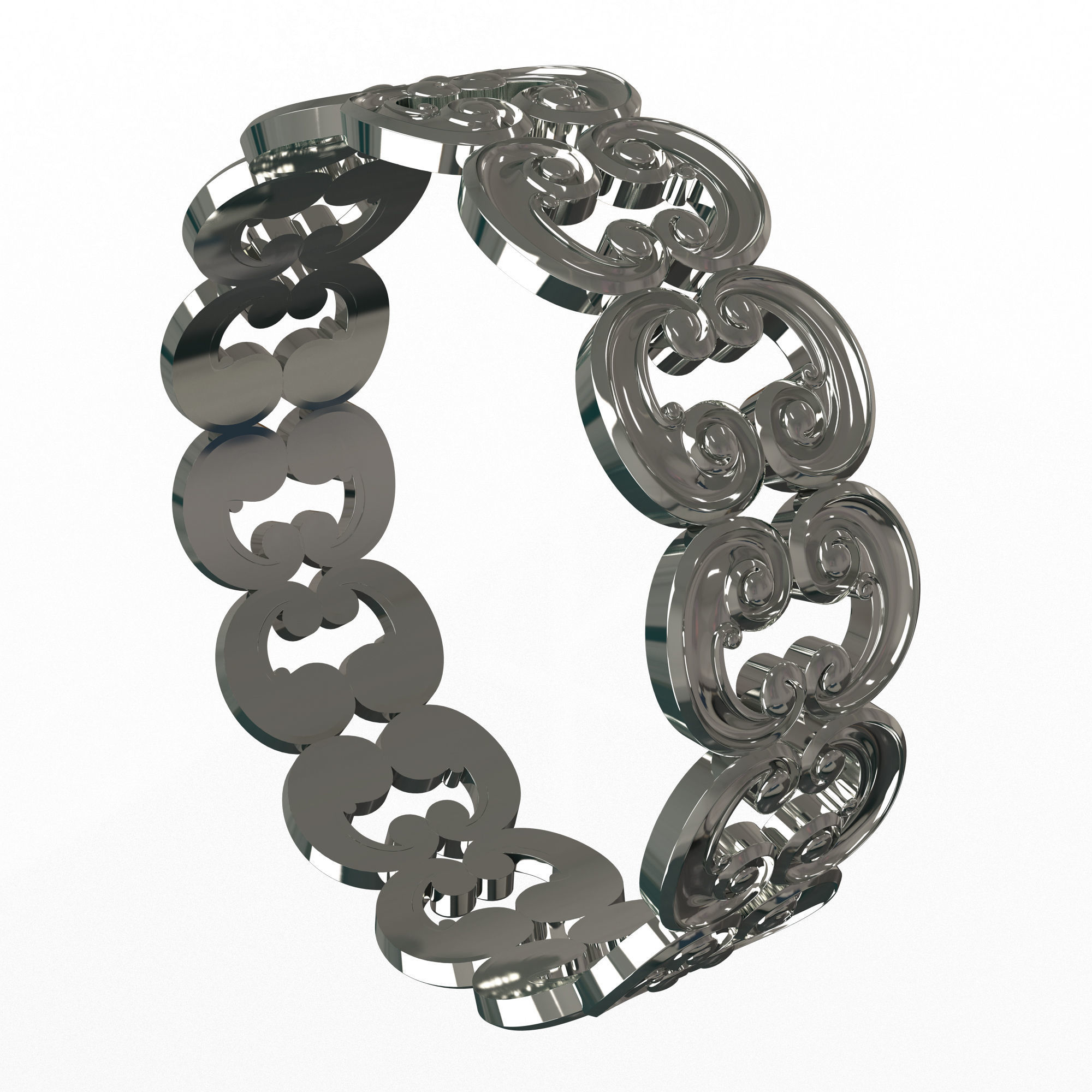 Jewellery Rings and Necklace Collection Low-poly 3D model_26