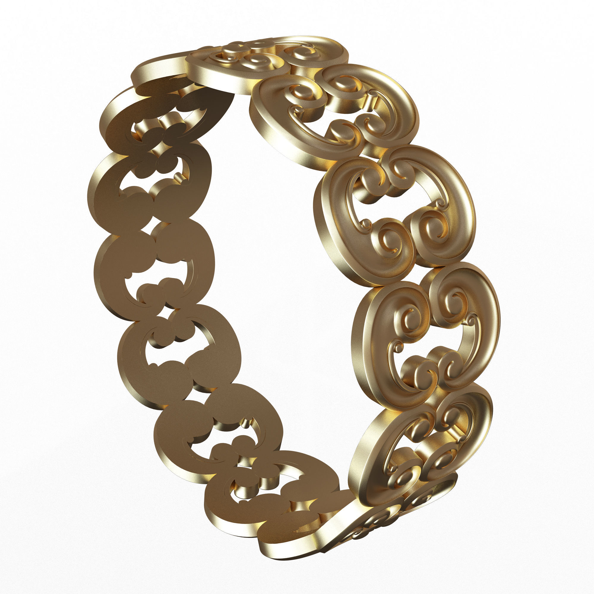 Jewellery Rings and Necklace Collection Low-poly 3D model_36