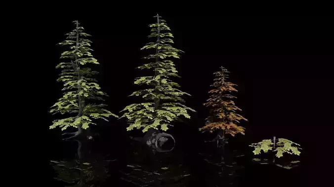 Tree Collection 1 - 3 trees - 2 colors