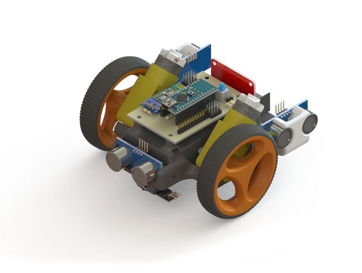 MAKUN - Kit de Robotica - SOCCER  MAZE  LINE FOLLOWER 3D print model_2