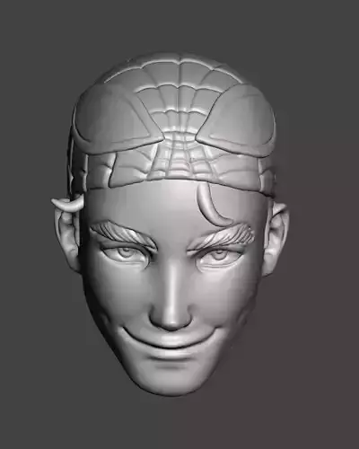 spider man headsculpt unmasked  