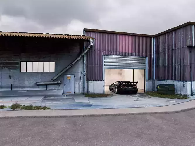 urban garage - BLENDER SCENE