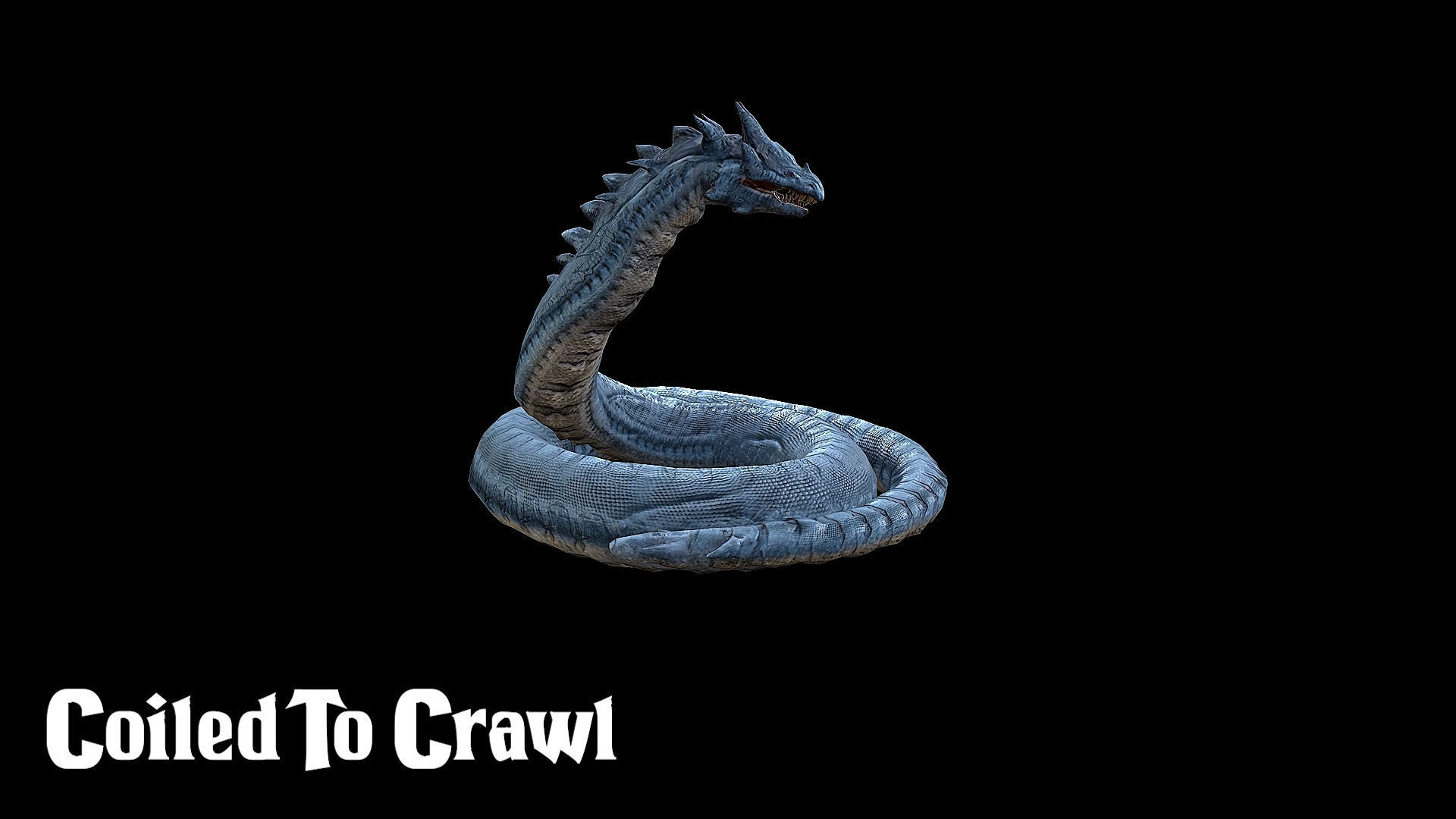 The Wyrm - Limbless Wingless Dragon Low-poly 3D model_20