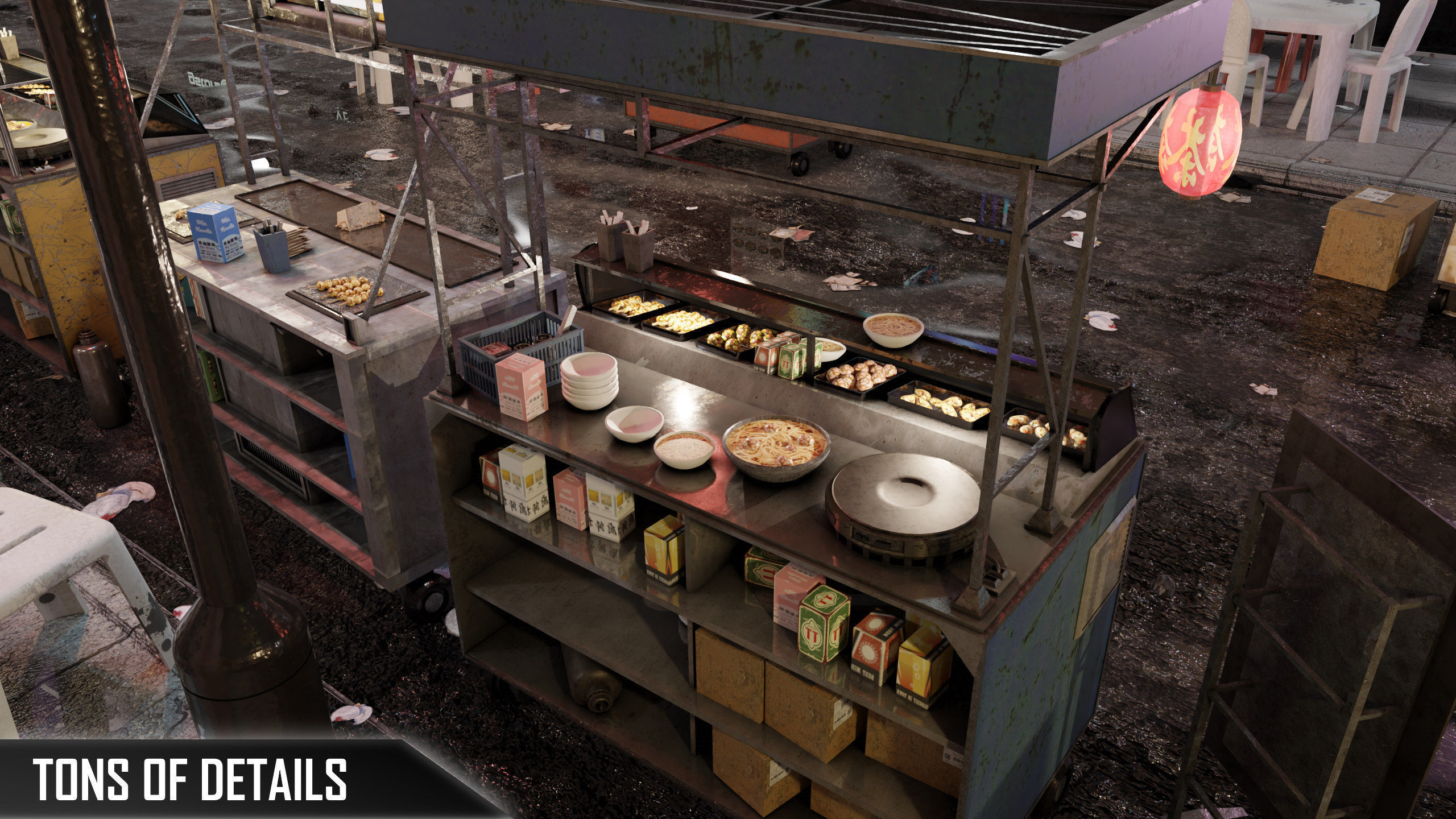 ULTRA DETAILLED Sci-Fi Cyberpunk Nightmarket Asian City Blender 3D model_5