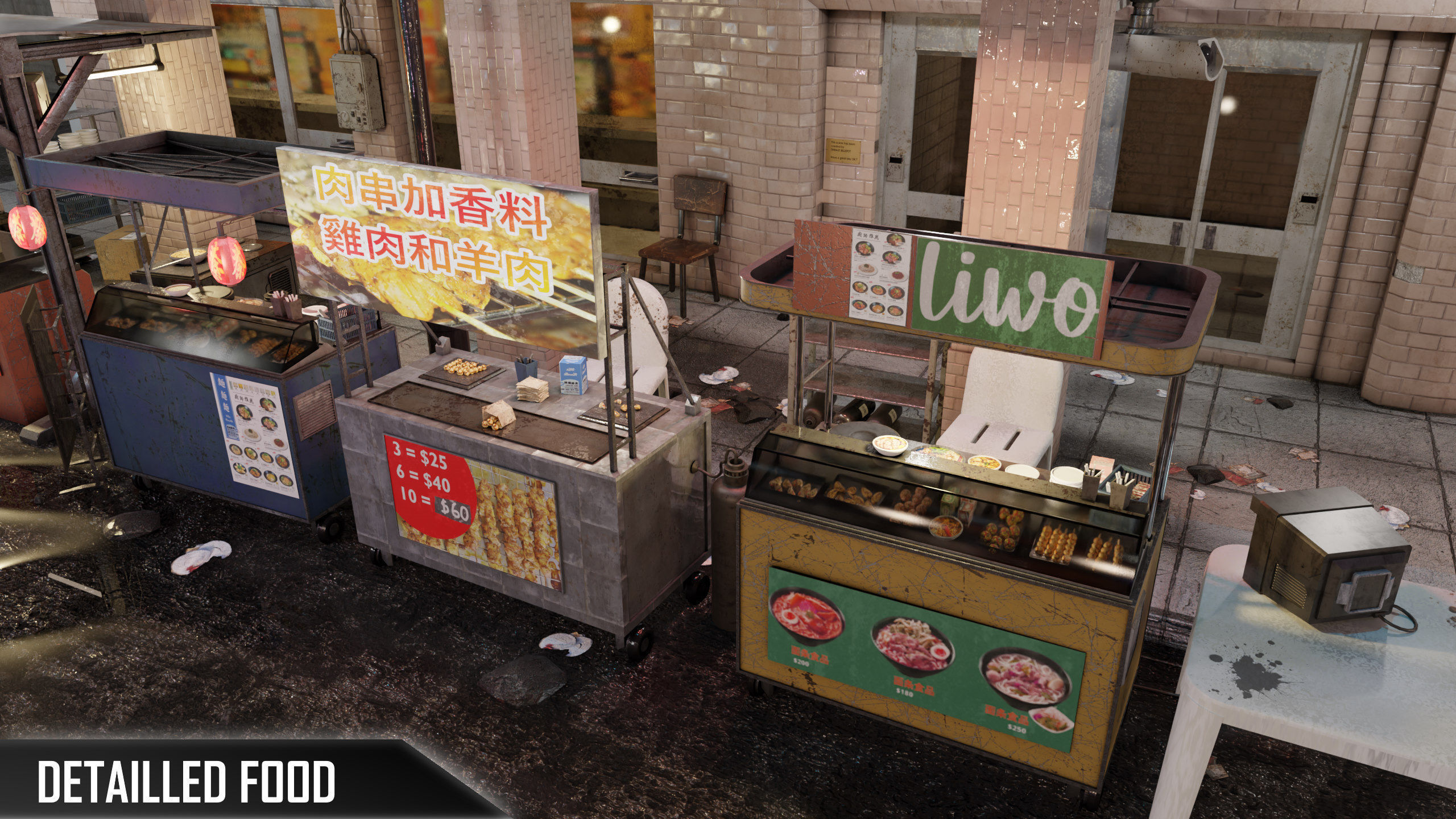 ULTRA DETAILLED Sci-Fi Cyberpunk Nightmarket Asian City Blender 3D model_7