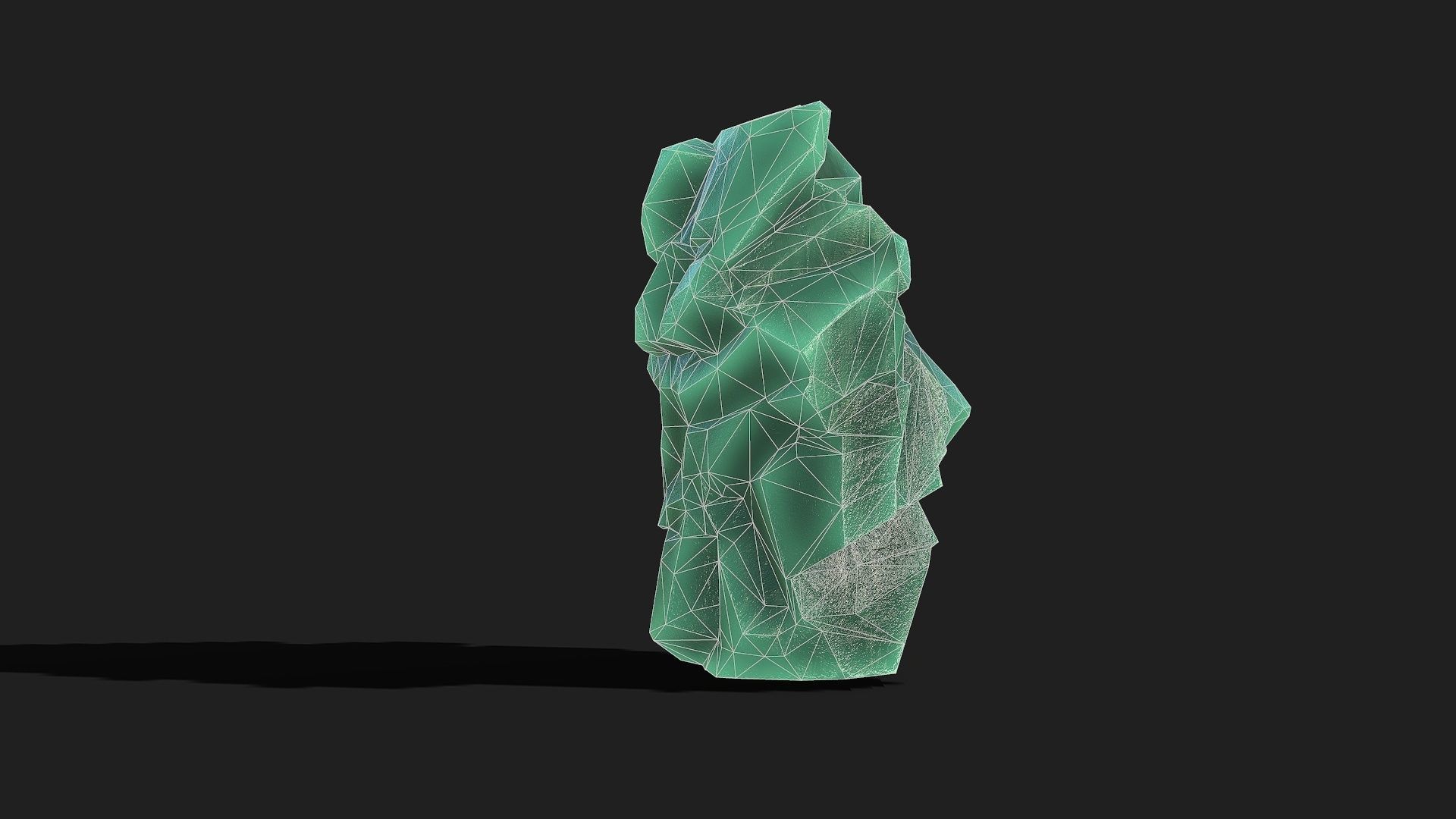 Mountain ice Rocks - PBR Pack 11 Low-poly 3D model_17