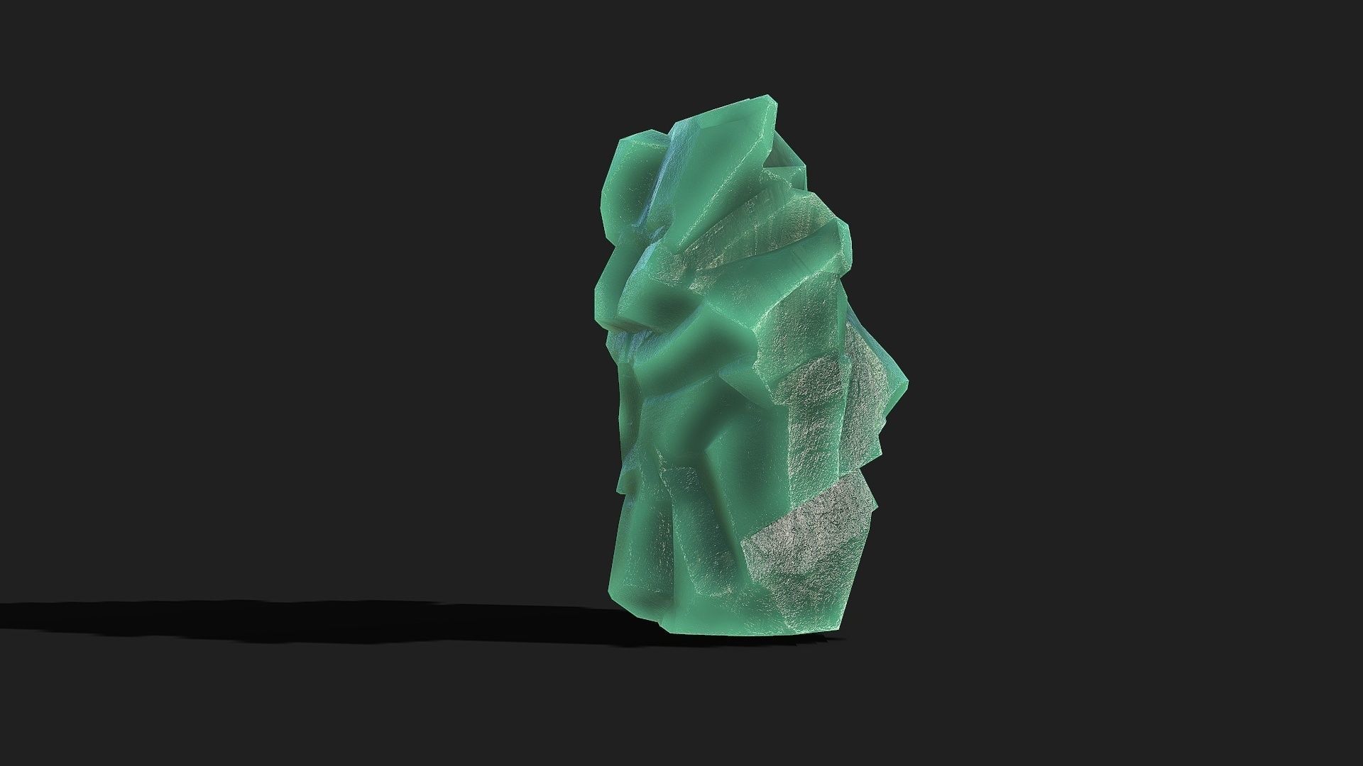 Mountain ice Rocks - PBR Pack 11 Low-poly 3D model_16