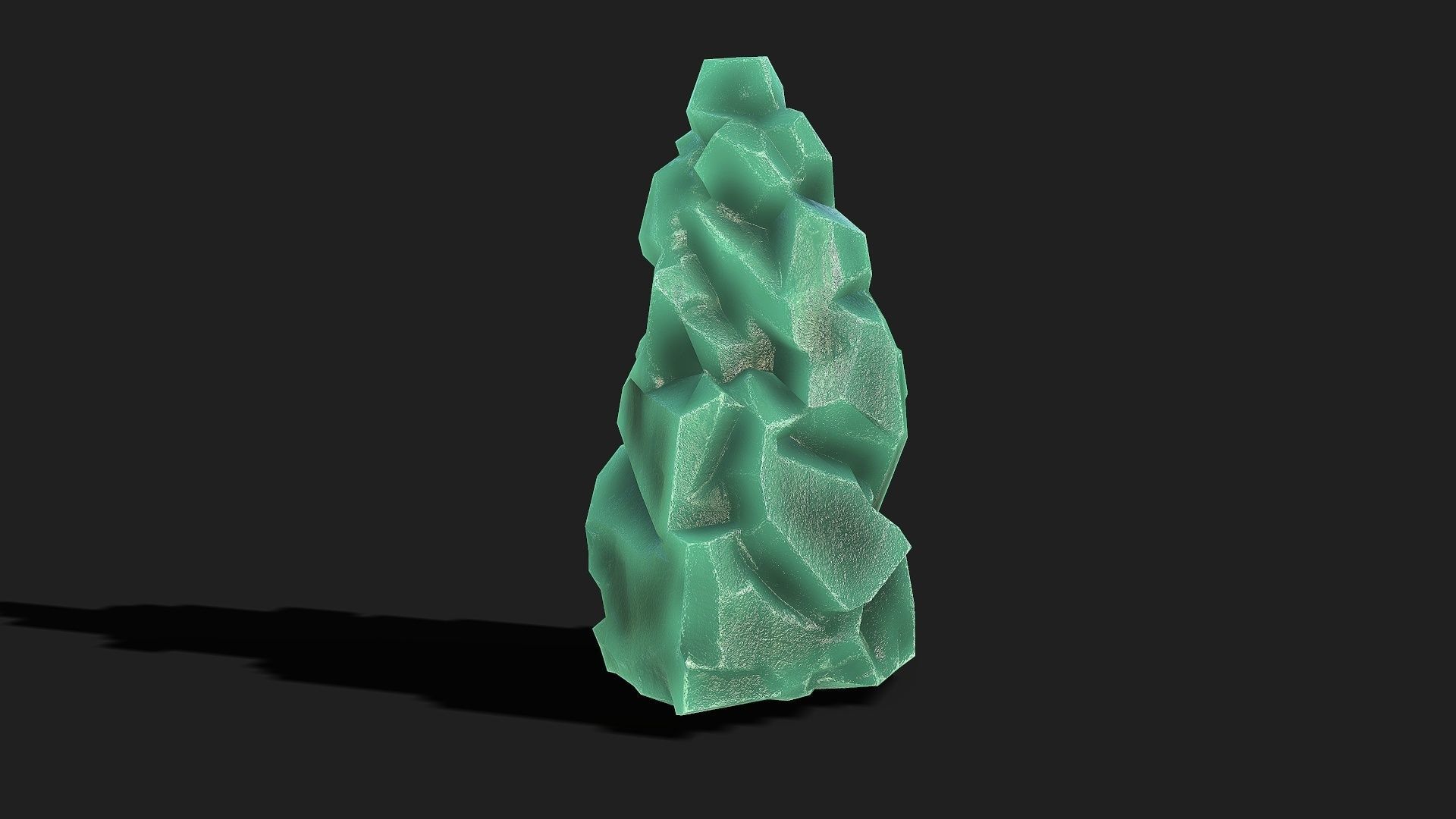 Mountain ice Rocks - PBR Pack 11 Low-poly 3D model_8
