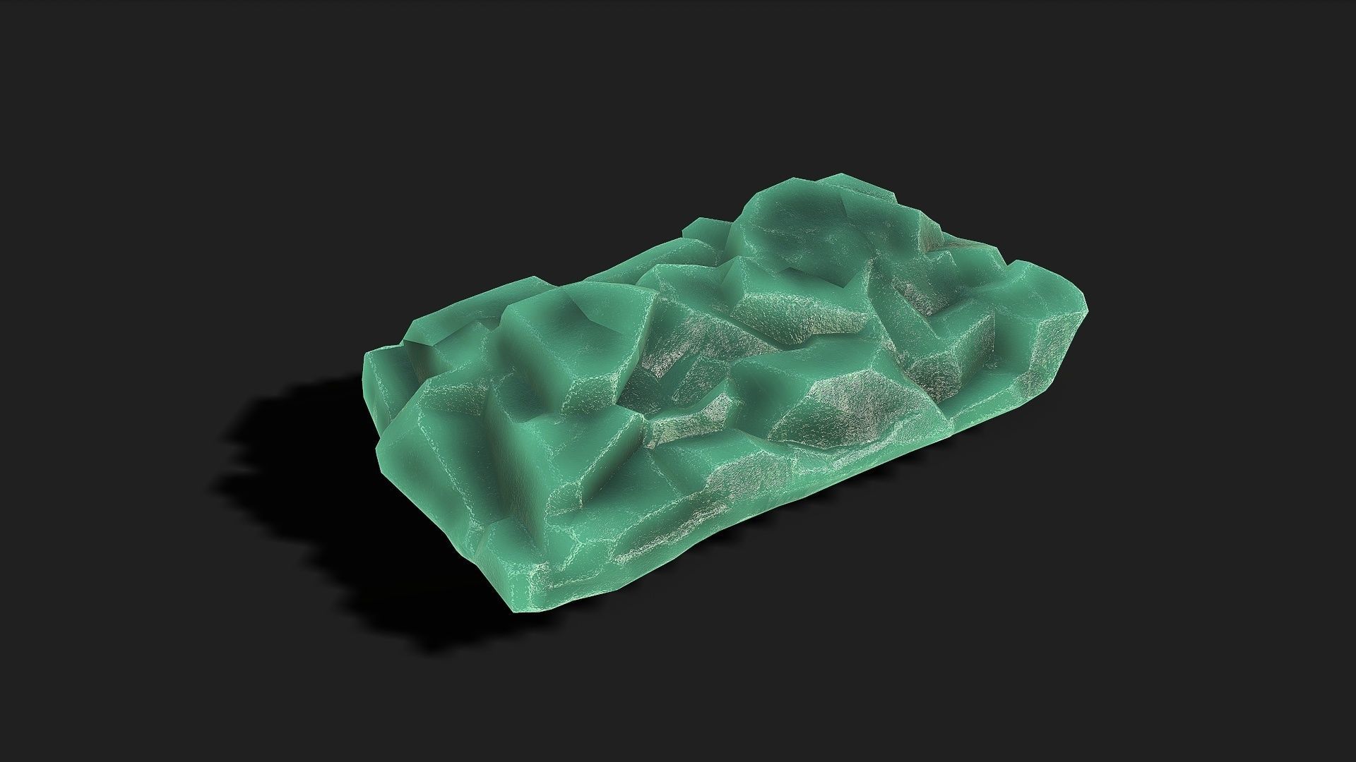 Mountain ice Rocks - PBR Pack 11 Low-poly 3D model_12