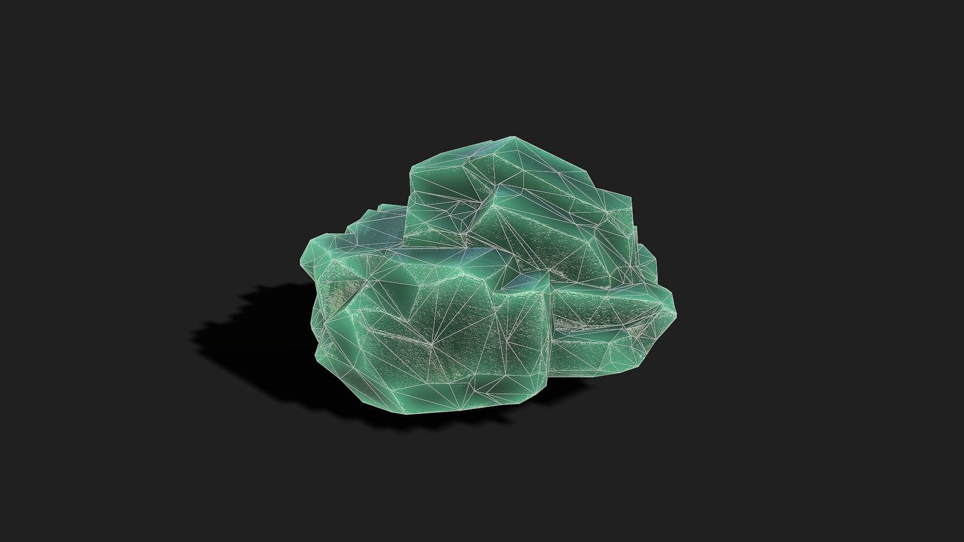 Mountain ice Rocks - PBR Pack 11 Low-poly 3D model_7