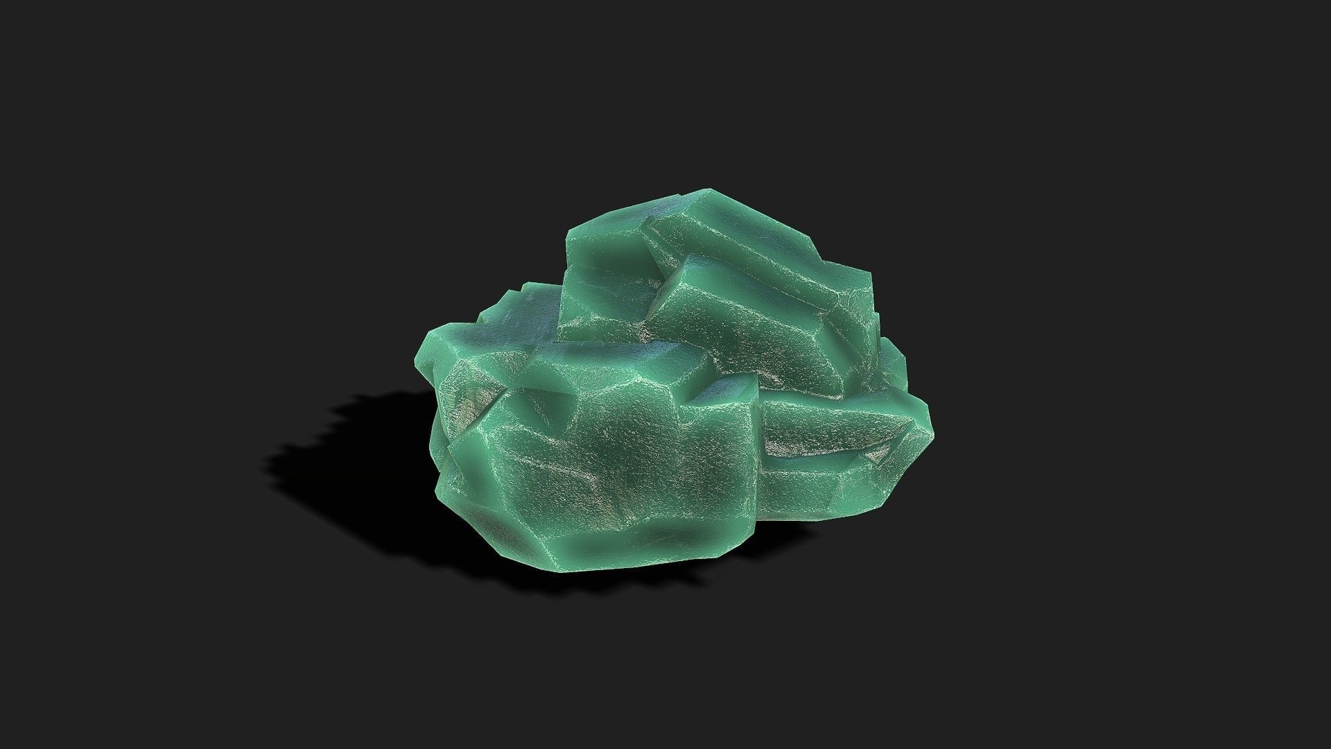 Mountain ice Rocks - PBR Pack 11 Low-poly 3D model_6