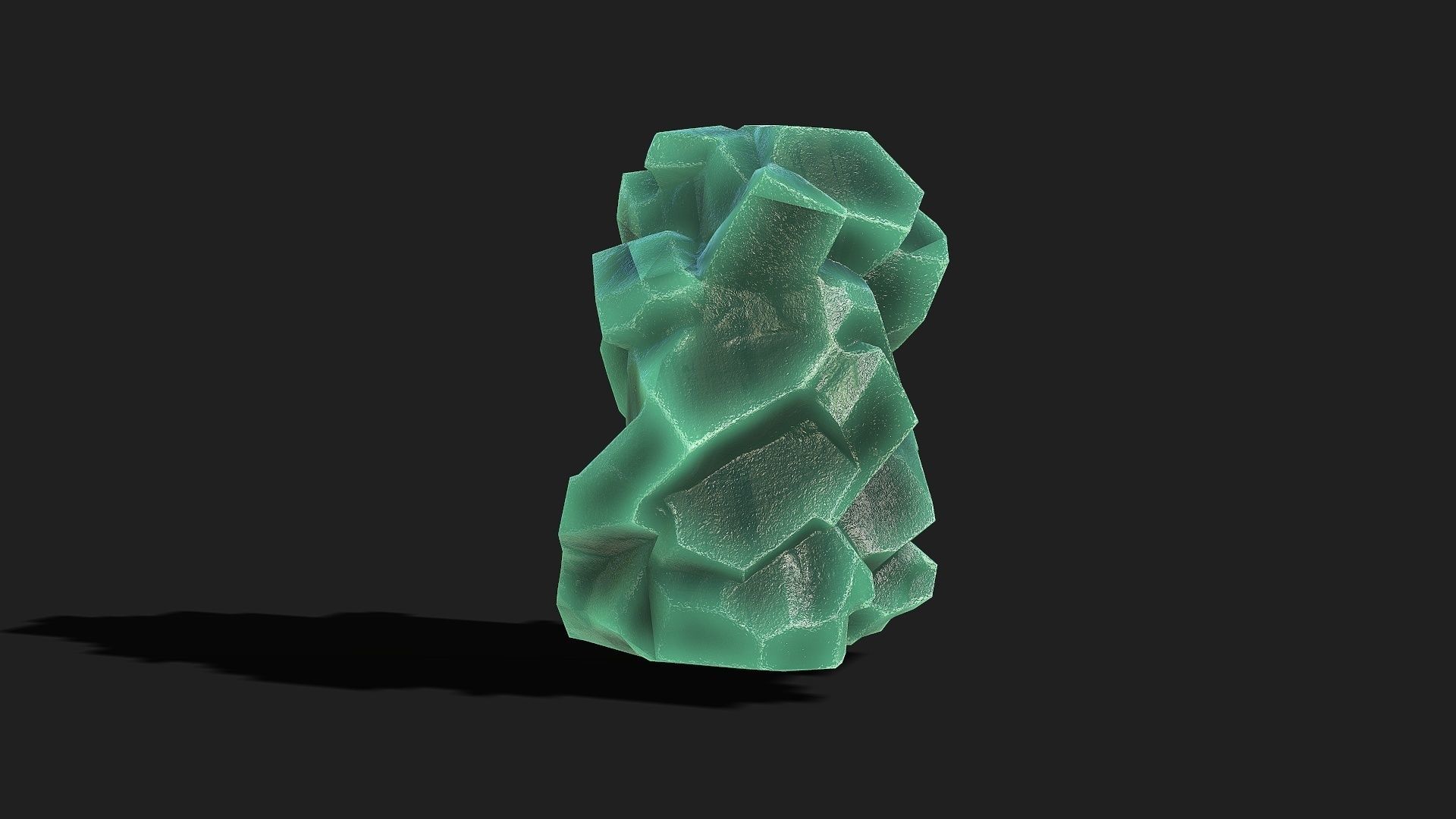 Mountain ice Rocks - PBR Pack 11 Low-poly 3D model_14