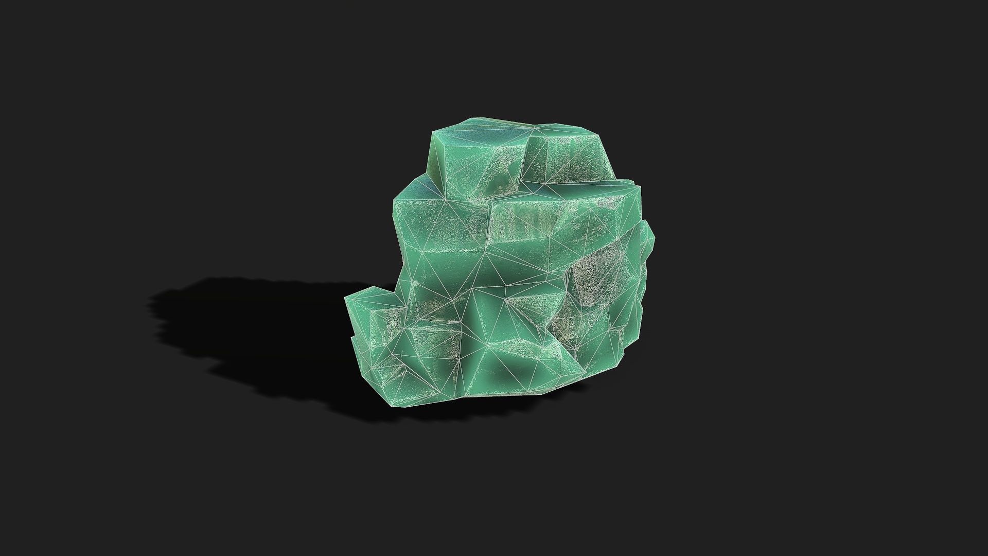 Mountain ice Rocks - PBR Pack 11 Low-poly 3D model_21