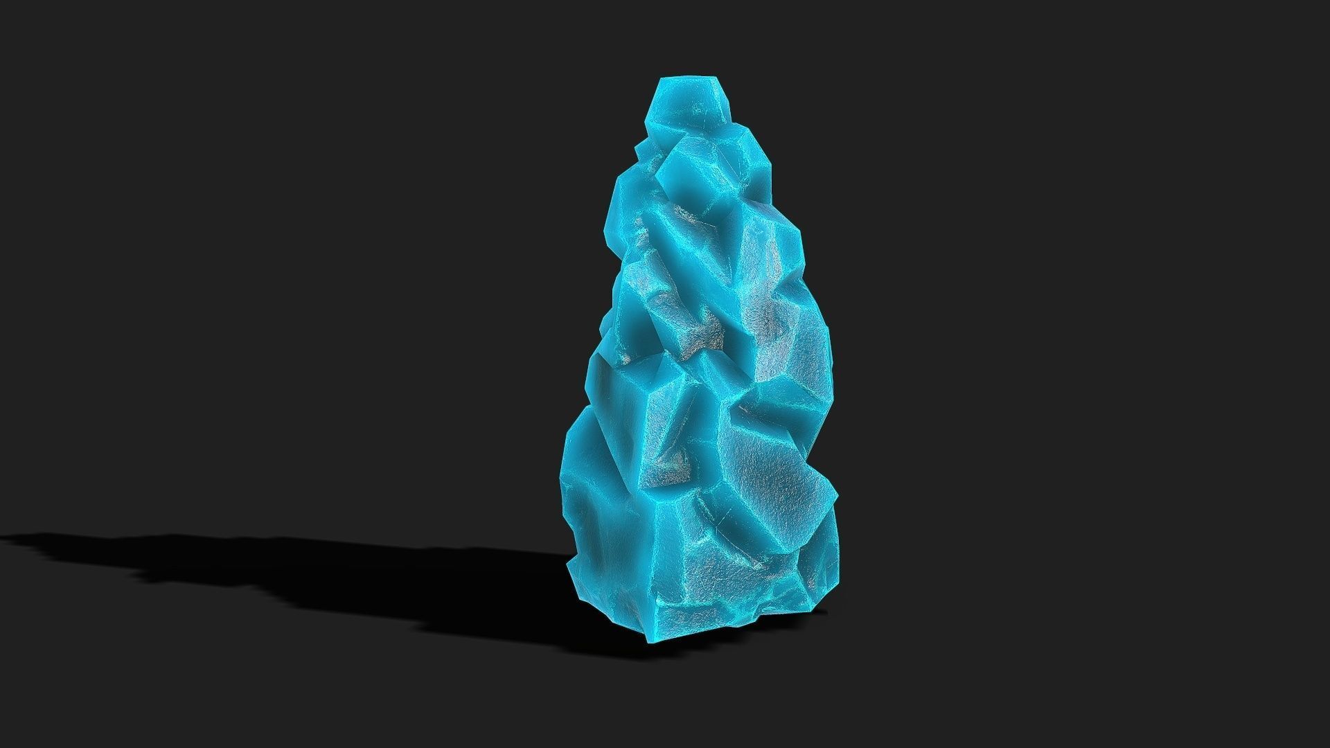 Mountain ice Rocks - PBR Pack 12 Low-poly 3D model_7