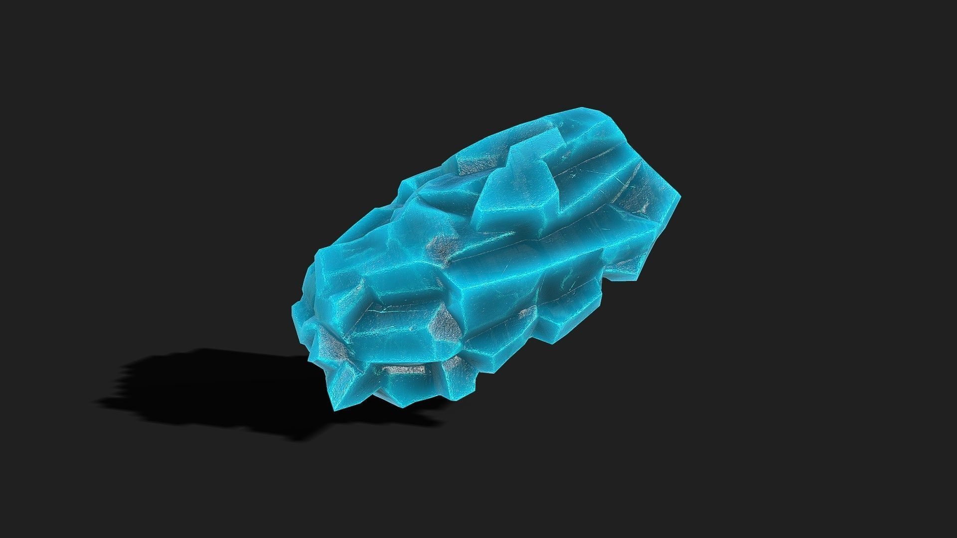 Mountain ice Rocks - PBR Pack 12 Low-poly 3D model_9