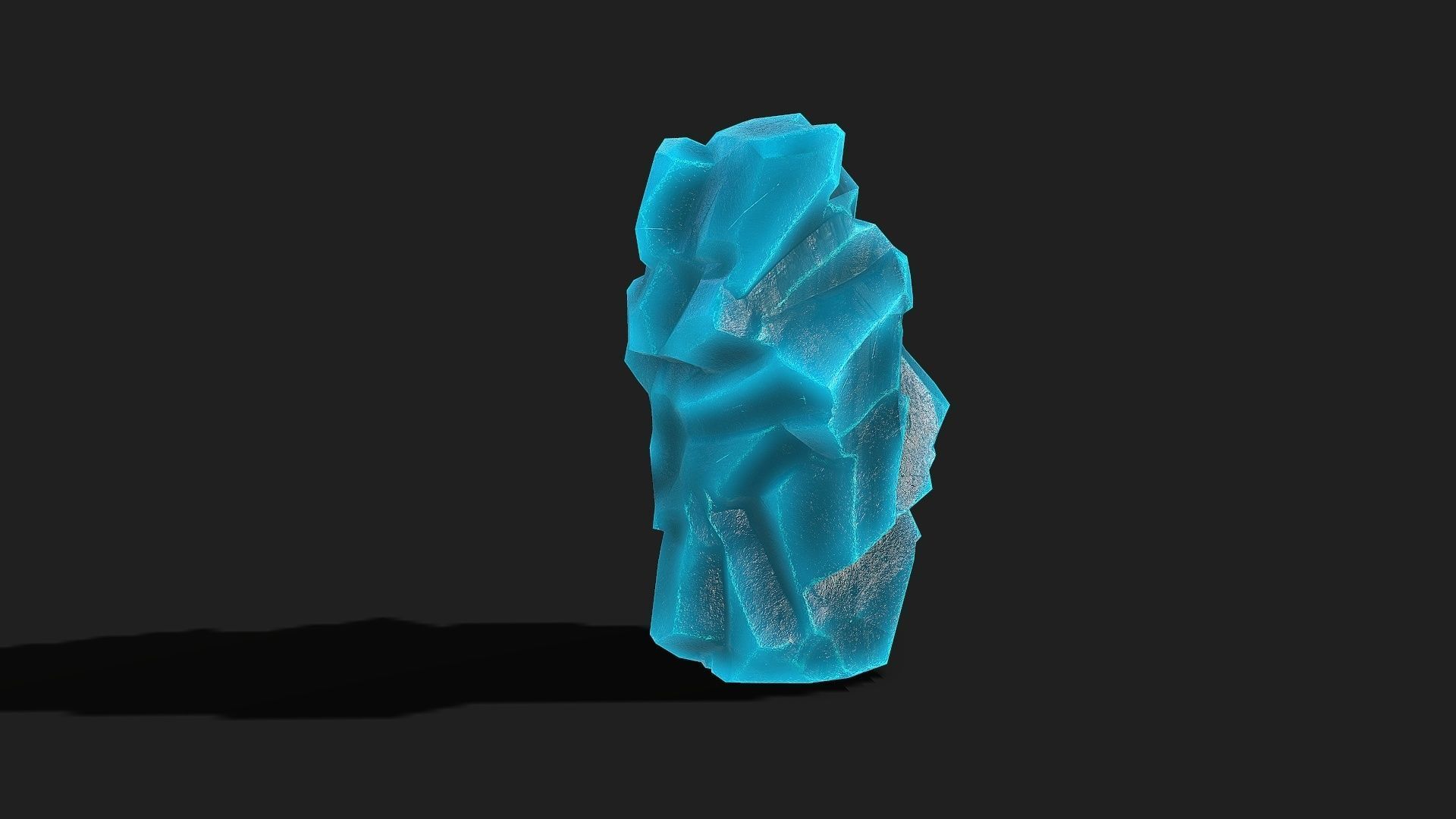 Mountain ice Rocks - PBR Pack 12 Low-poly 3D model_15