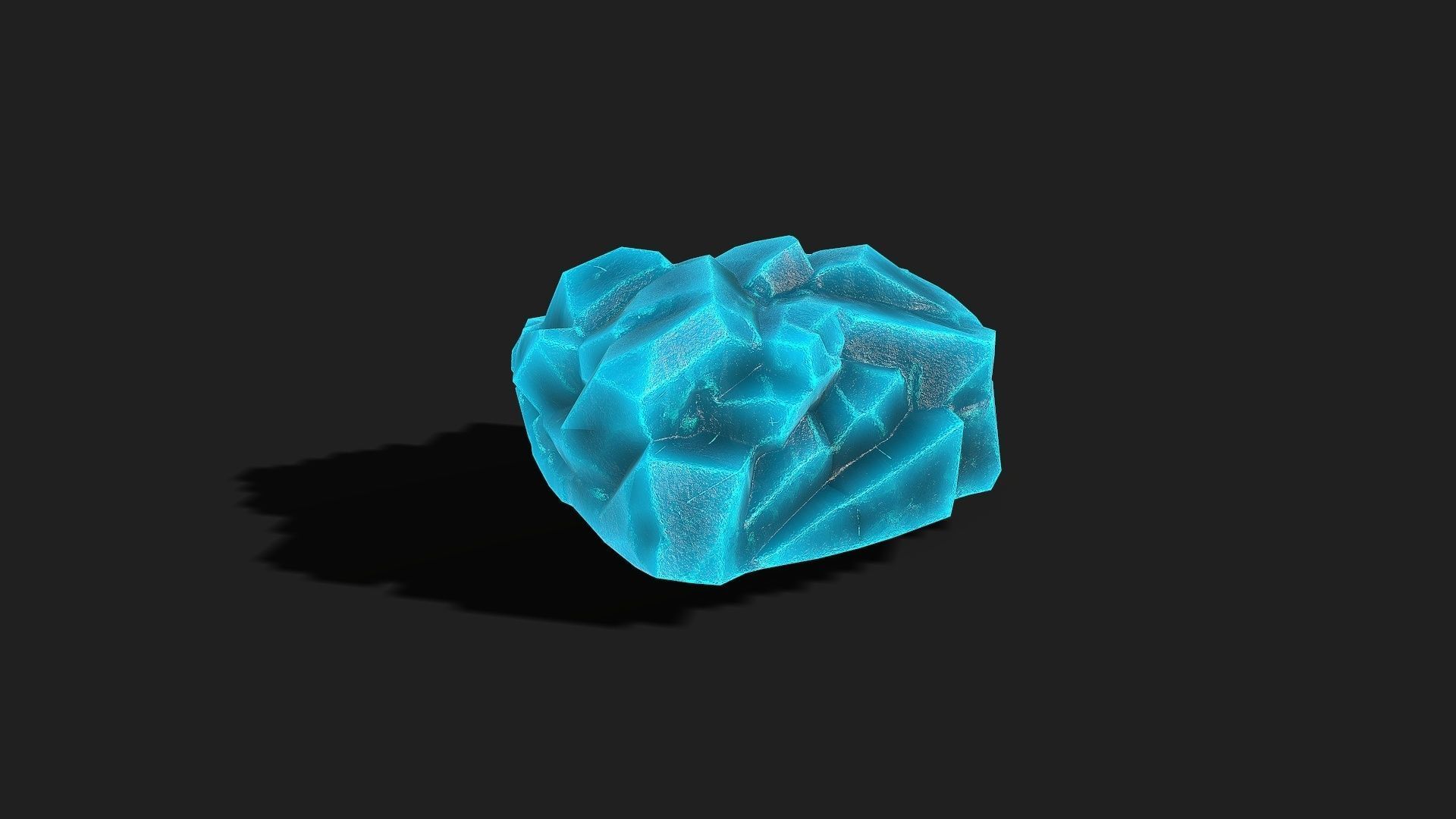 Mountain ice Rocks - PBR Pack 12 Low-poly 3D model_21