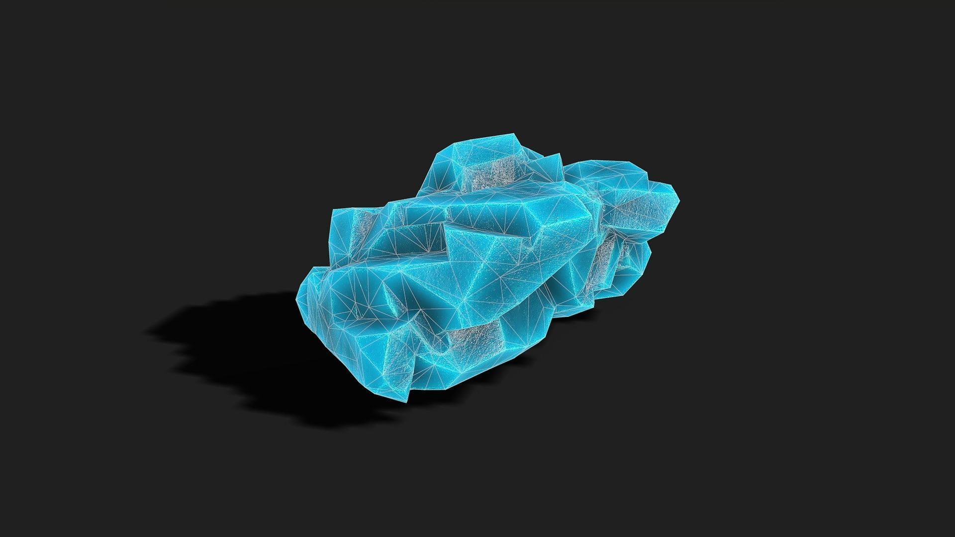 Mountain ice Rocks - PBR Pack 12 Low-poly 3D model_18