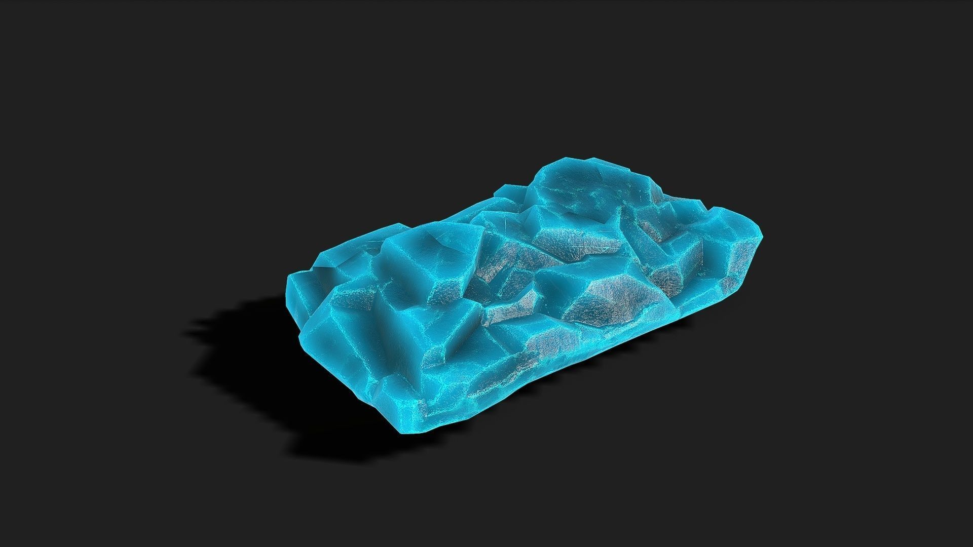 Mountain ice Rocks - PBR Pack 12 Low-poly 3D model_11