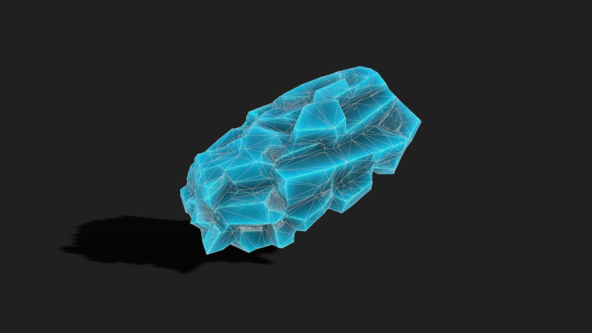 Mountain ice Rocks - PBR Pack 12 Low-poly 3D model_10