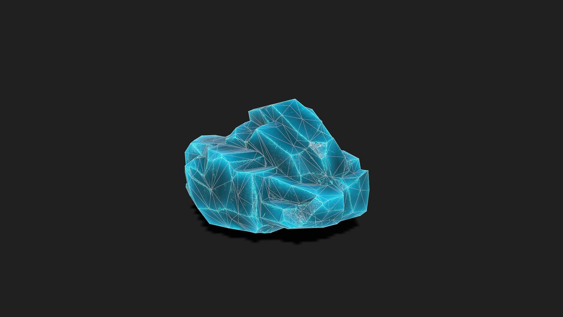 Mountain ice Rocks - PBR Pack 12 Low-poly 3D model_6