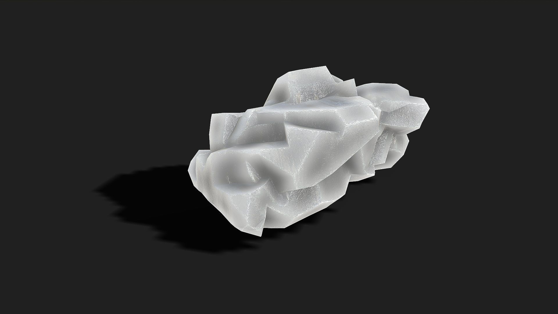 Mountain ice Rocks - PBR Pack 13 Low-poly 3D model_18
