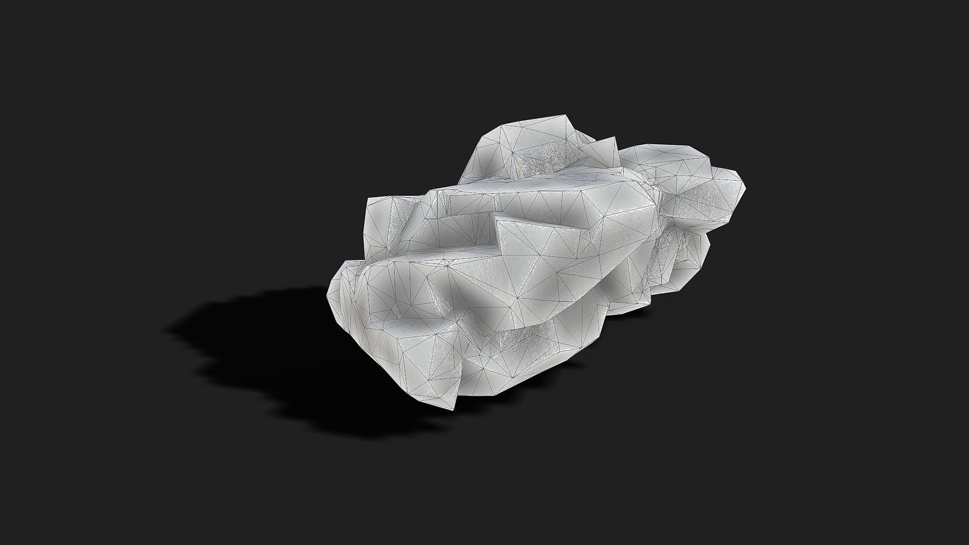 Mountain ice Rocks - PBR Pack 13 Low-poly 3D model_19