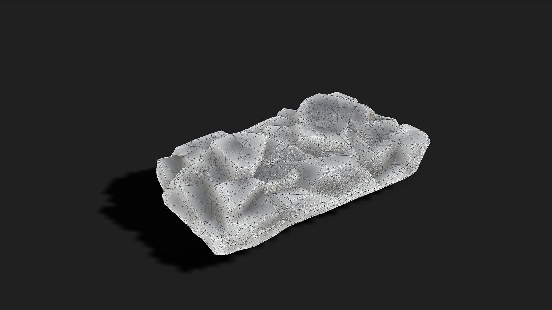 Mountain ice Rocks - PBR Pack 13 Low-poly 3D model_13