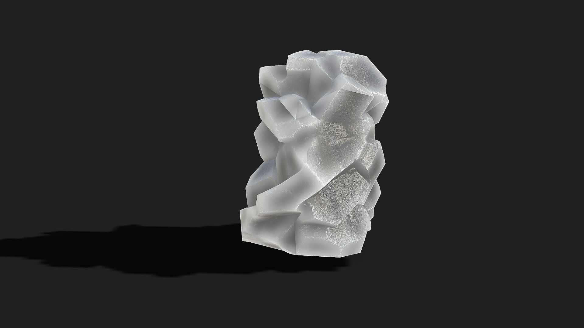 Mountain ice Rocks - PBR Pack 13 Low-poly 3D model_14