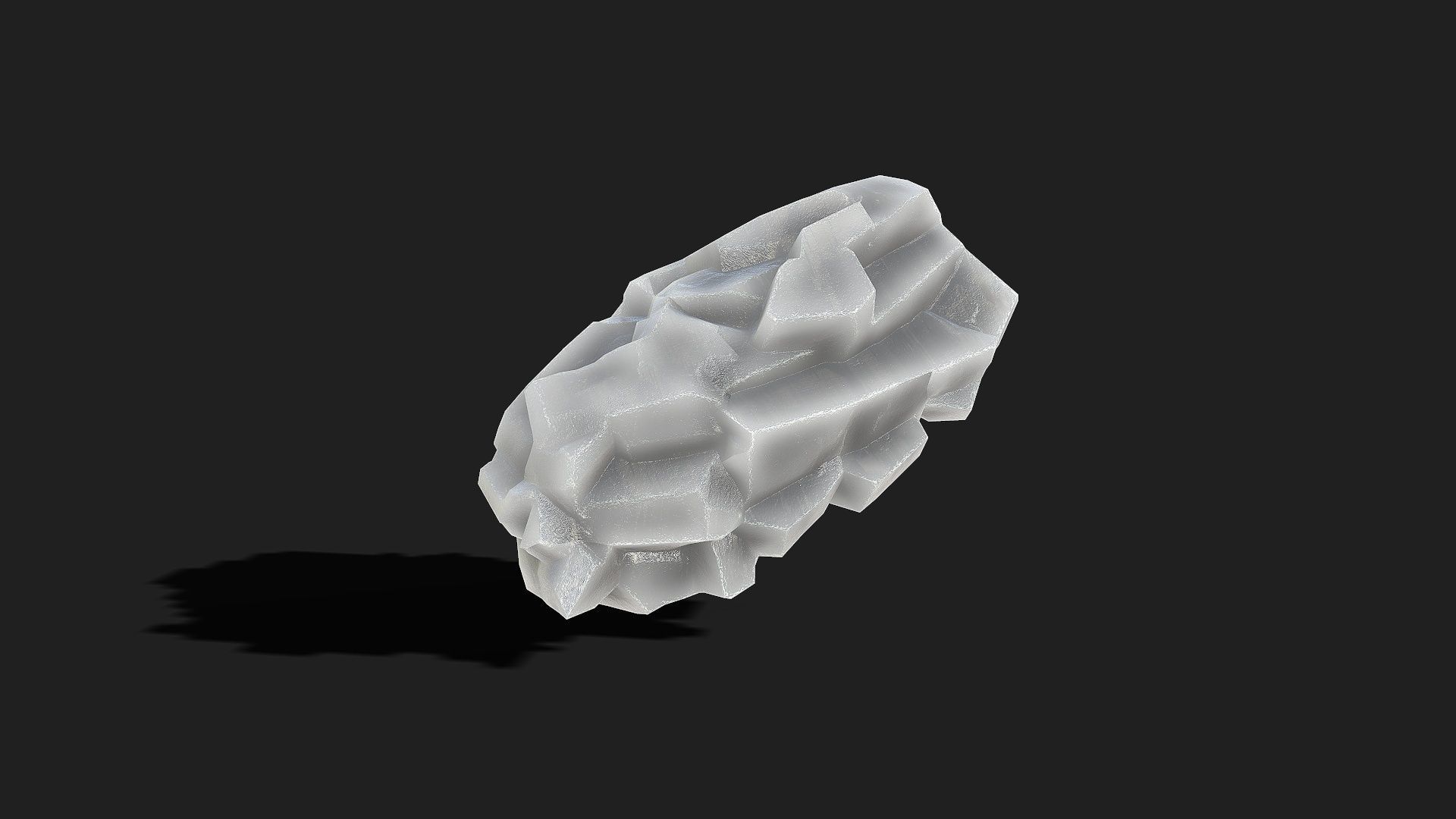 Mountain ice Rocks - PBR Pack 13 Low-poly 3D model_10