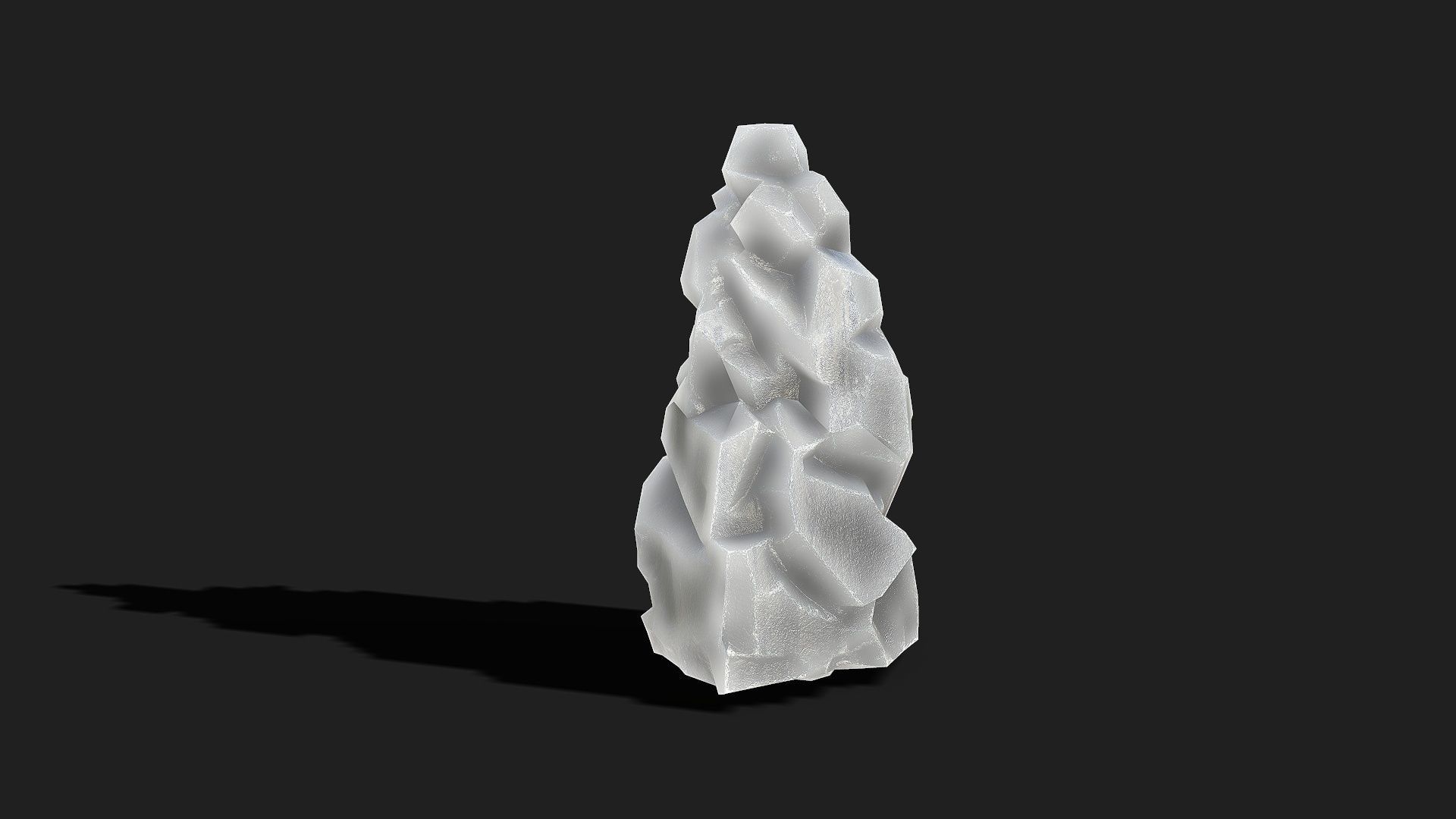 Mountain ice Rocks - PBR Pack 13 Low-poly 3D model_8