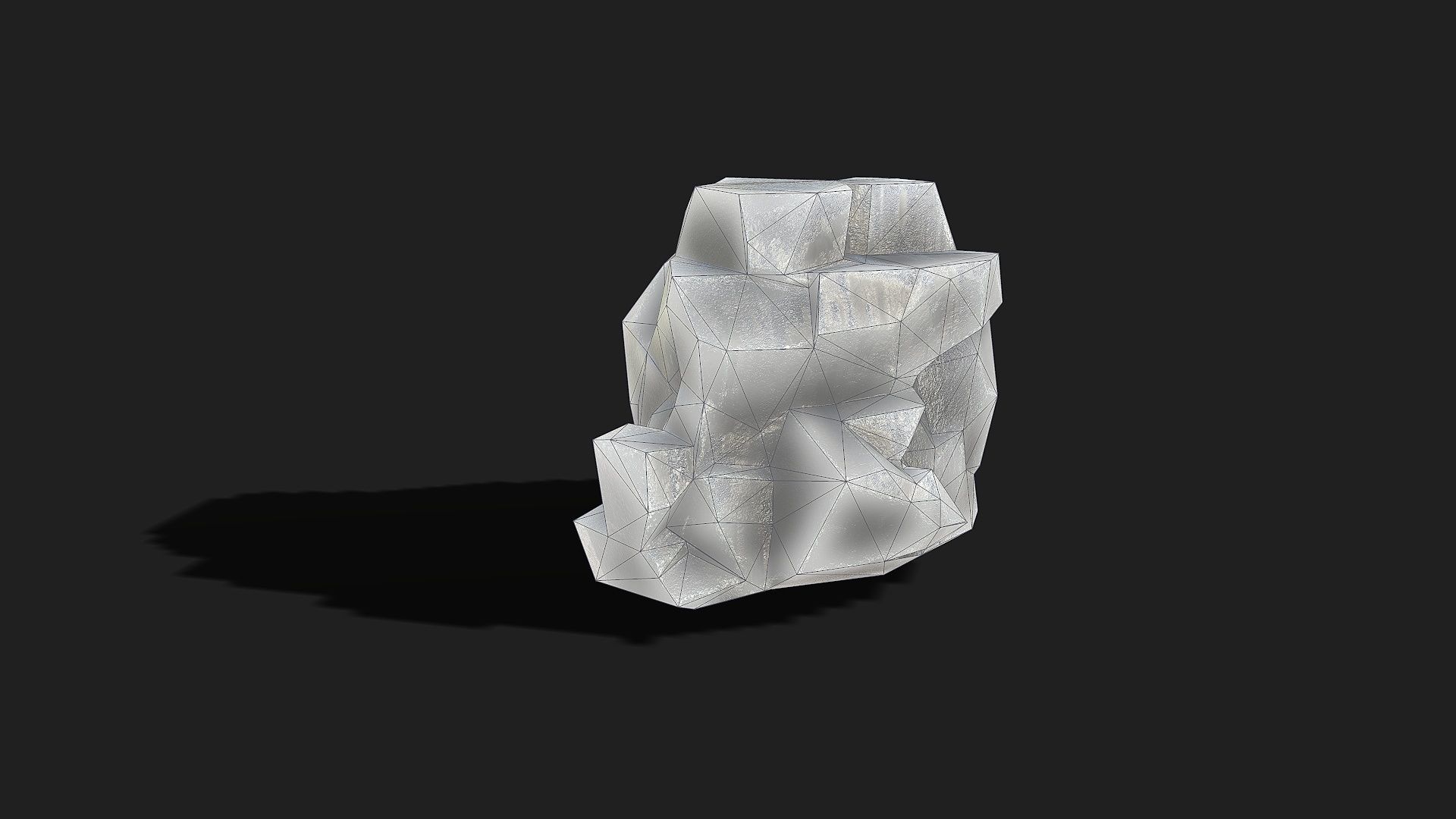 Mountain ice Rocks - PBR Pack 13 Low-poly 3D model_21