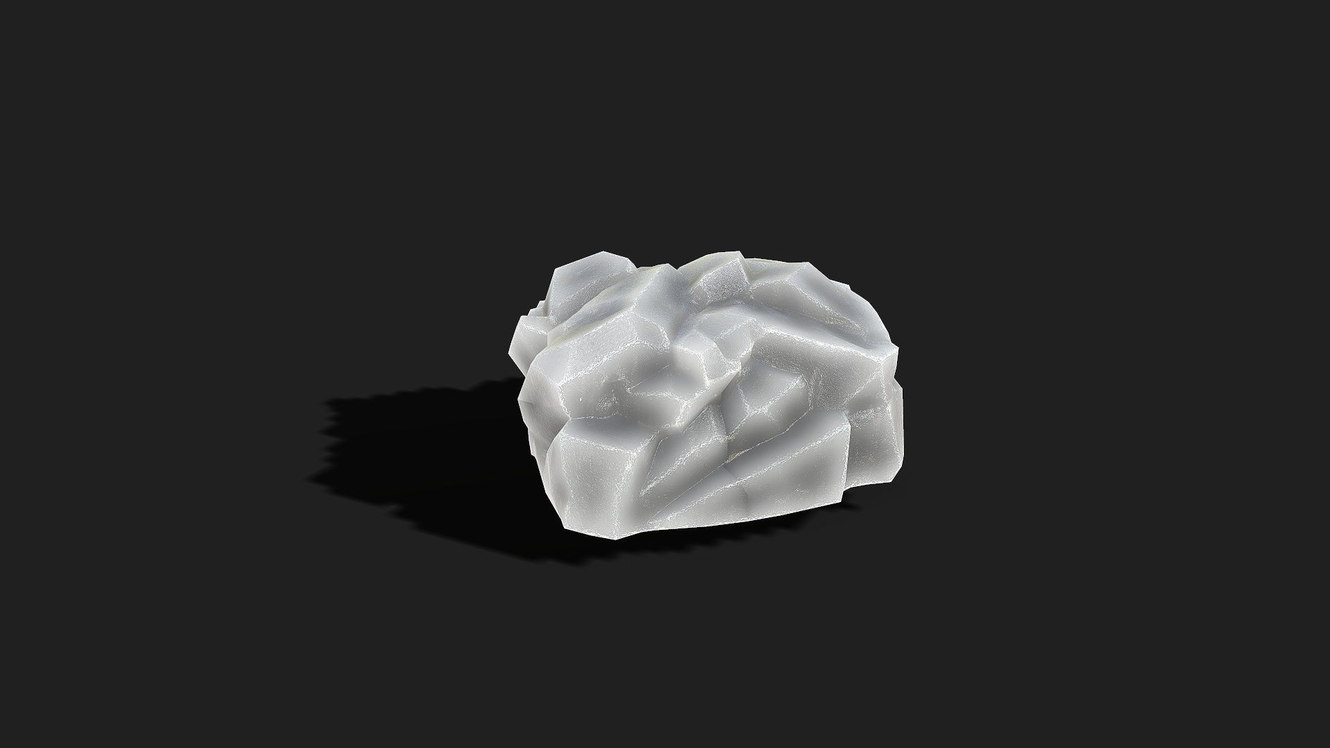 Mountain ice Rocks - PBR Pack 13 Low-poly 3D model_6