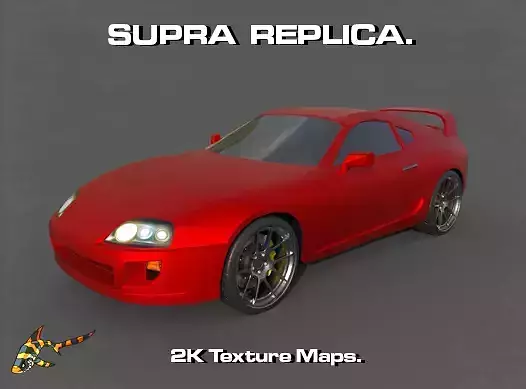 SUPRA REPLICA Low-poly 3D model
