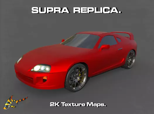 SUPRA REPLICA Low-poly 3D model_0