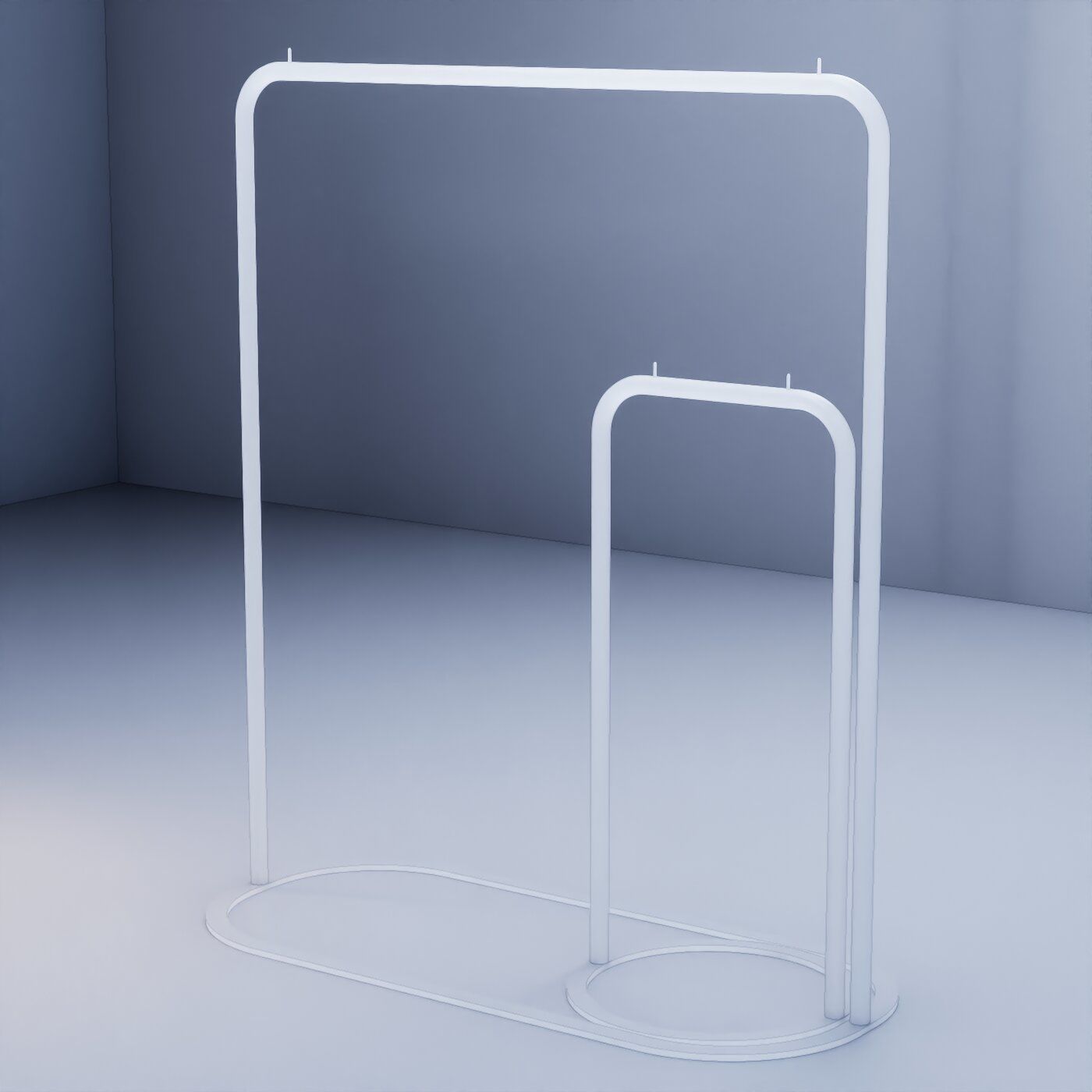 Clothes Hanger for Clothing Stores 3D model_7