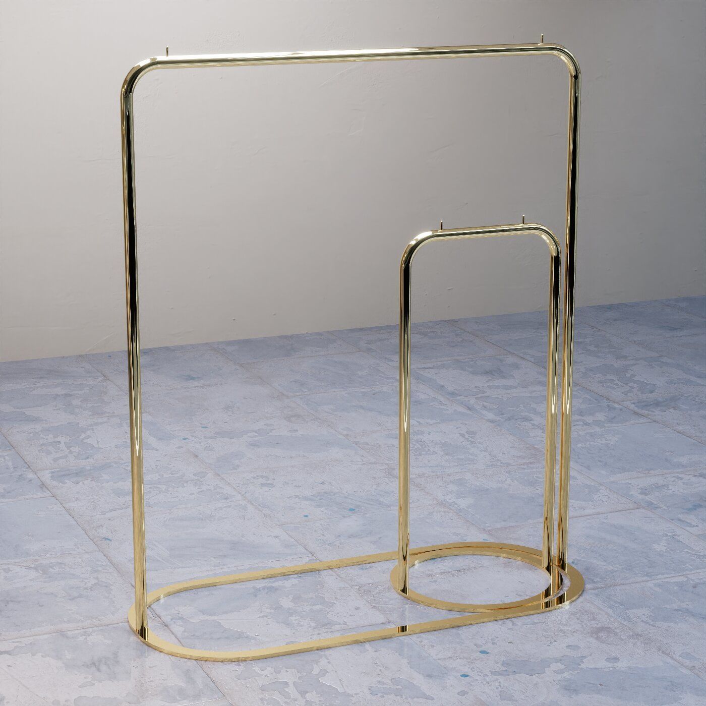 Clothes Hanger for Clothing Stores 3D model_3