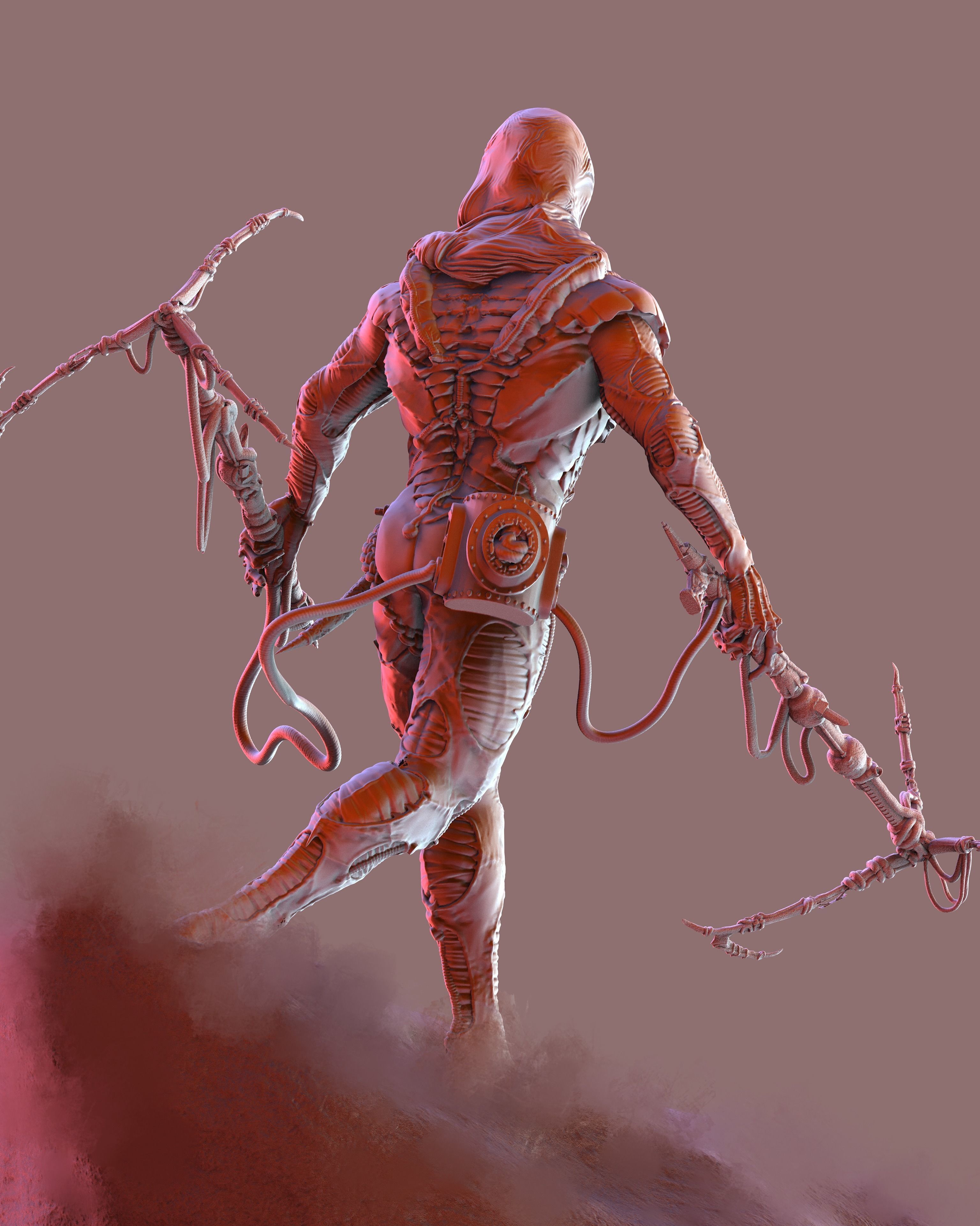 DUNE - Fremen Worm Rider - Dune Arrakis Warrior - Miniature 3D print model_18