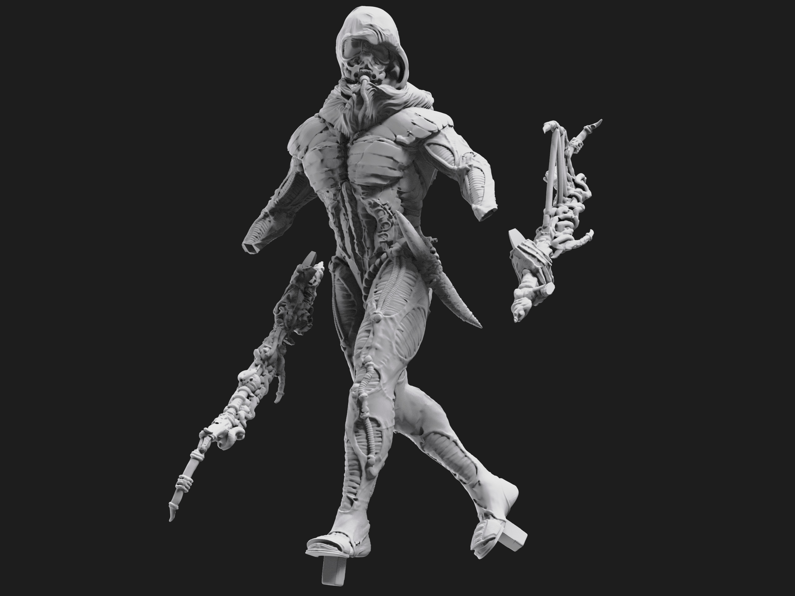 DUNE - Fremen Worm Rider - Dune Arrakis Warrior - Miniature 3D print model_13