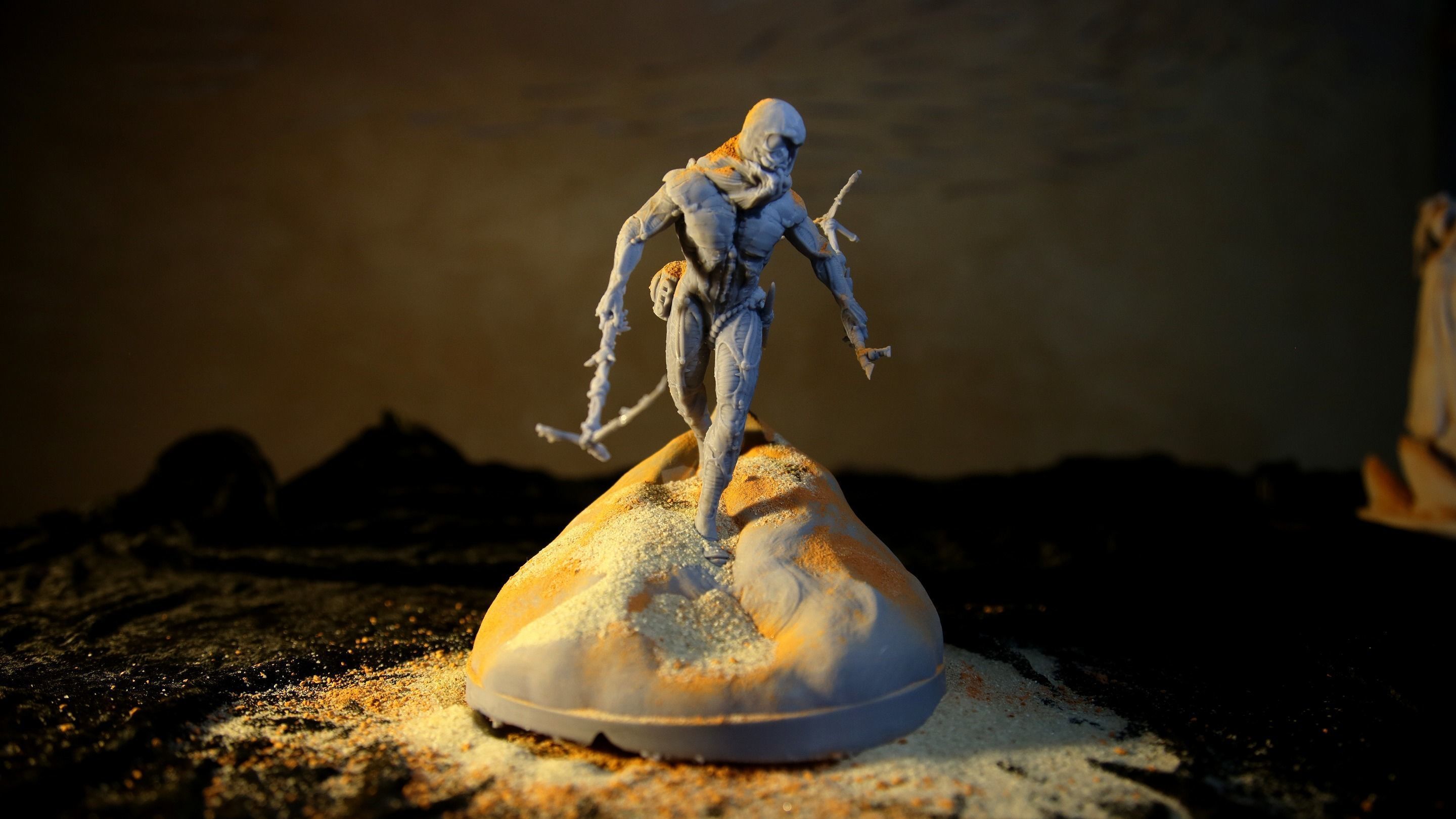 DUNE - Fremen Worm Rider - Dune Arrakis Warrior - Miniature 3D print model_12