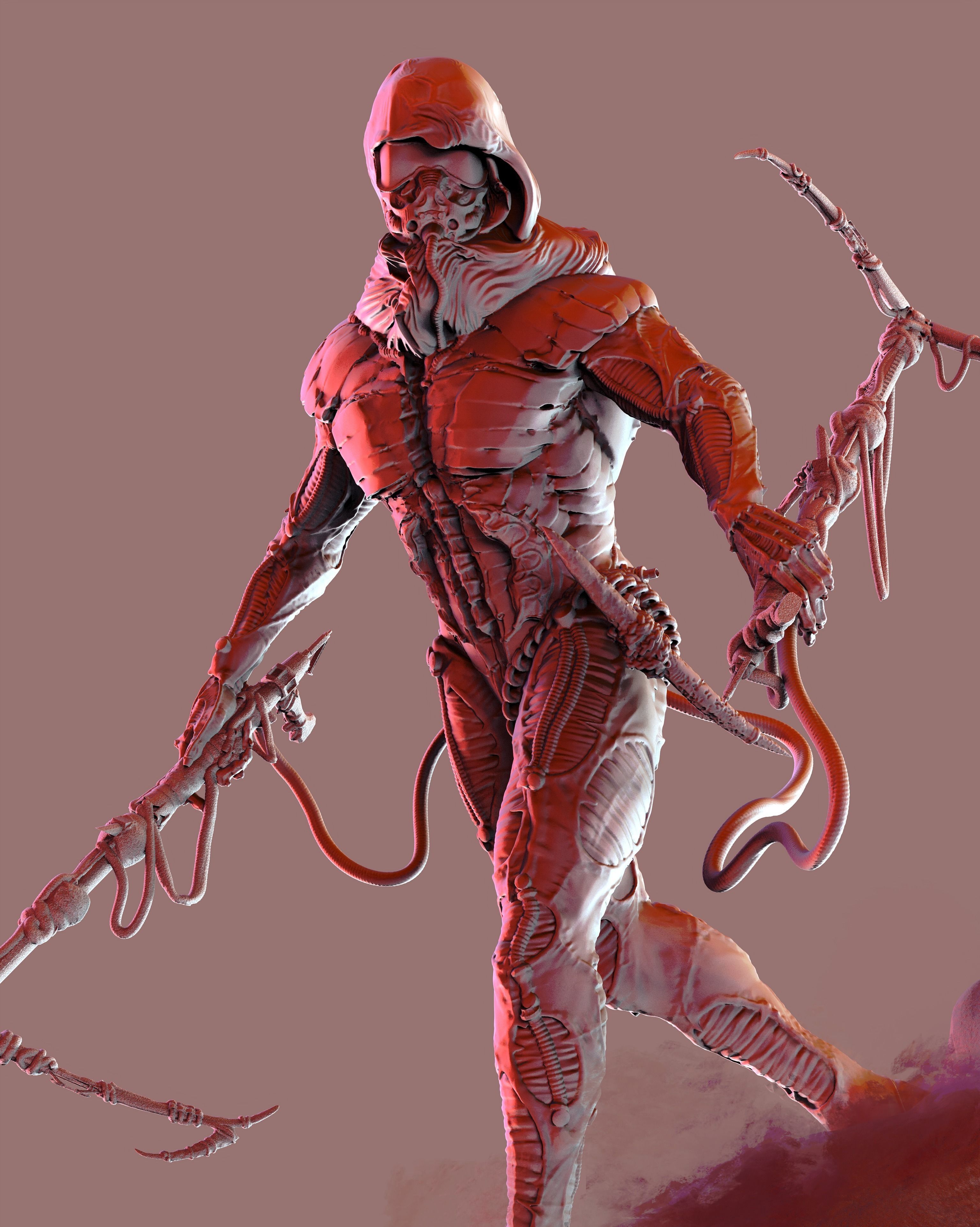 DUNE - Fremen Worm Rider - Dune Arrakis Warrior - Miniature 3D print model_11