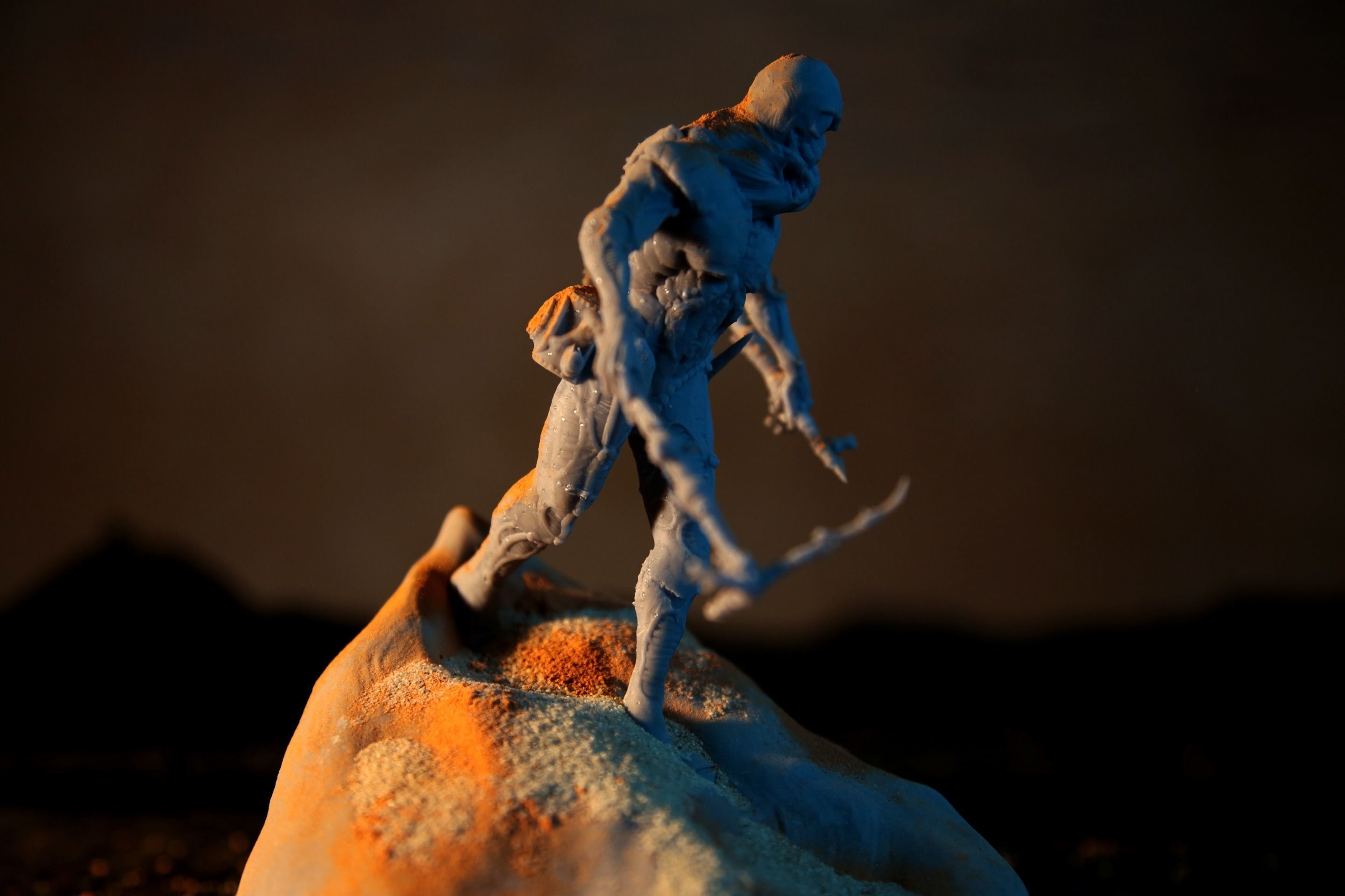 DUNE - Fremen Worm Rider - Dune Arrakis Warrior - Miniature 3D print model_24