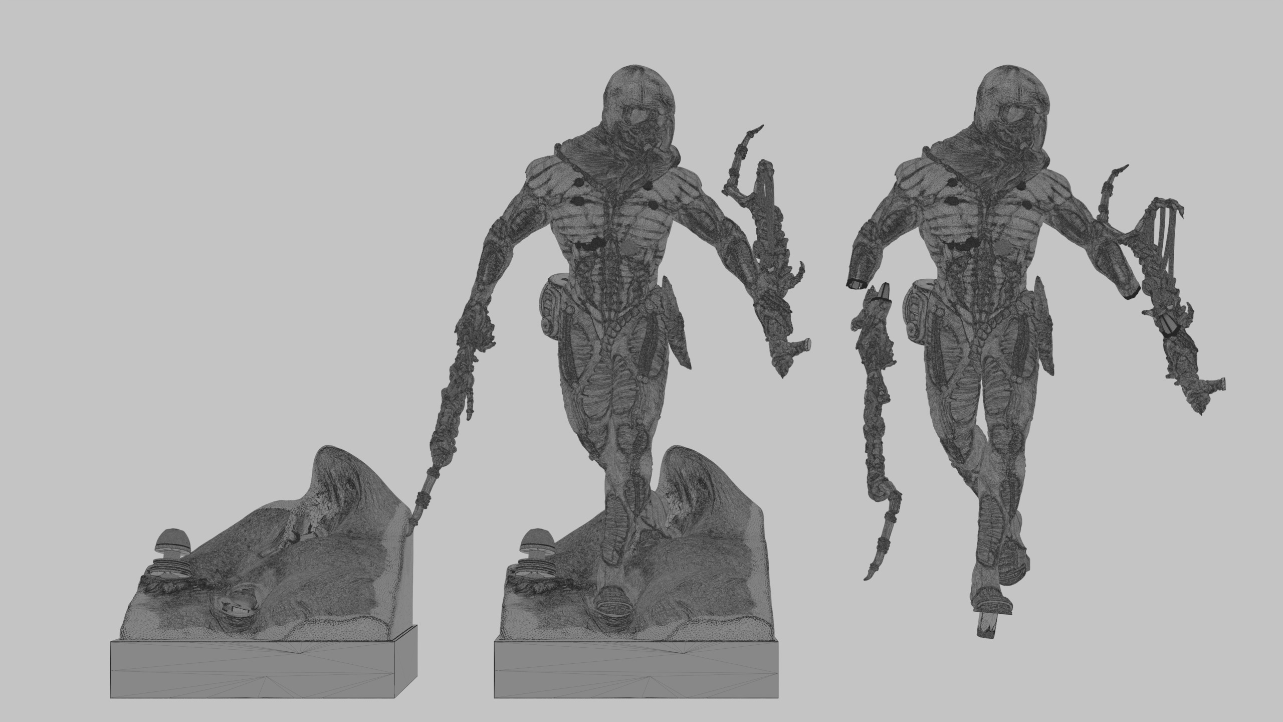 DUNE - Fremen Worm Rider - Dune Arrakis Warrior - Miniature 3D print model_25